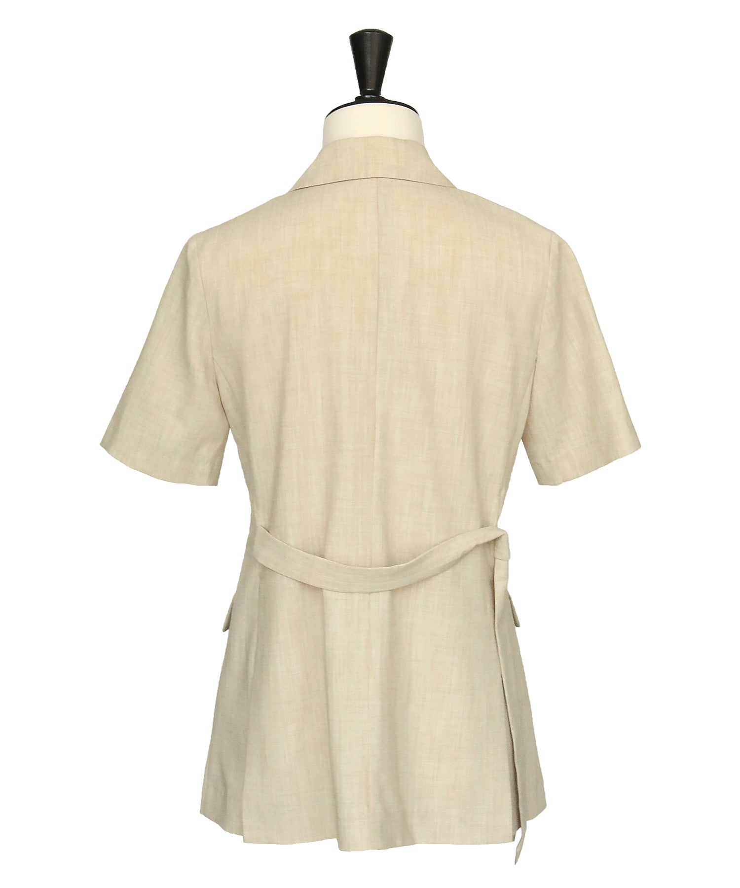 ルイルエブティック RUIRUE BOUTIQUE 【2点セット】半袖ダブルブレスト&ヘムプリーツワンピースセットアップ スーツ ビジネス 卒園式 卒業式 入園式 入学式 七五三 スタイリッシュ セットアップ (ライトブラウン) ライトブラウン