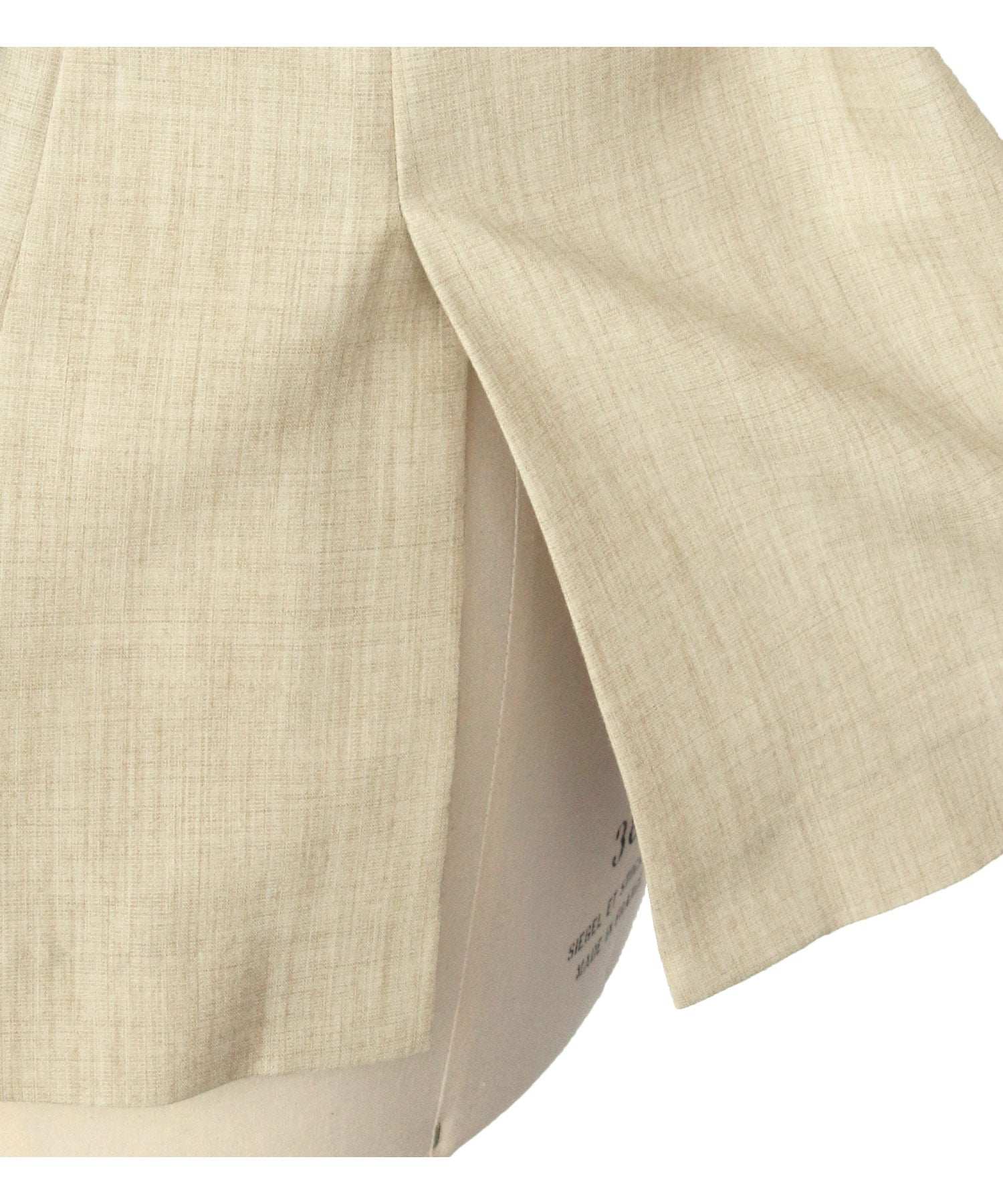 ルイルエブティック RUIRUE BOUTIQUE 【2点セット】半袖ダブルブレスト&ヘムプリーツワンピースセットアップ スーツ ビジネス 卒園式 卒業式 入園式 入学式 七五三 スタイリッシュ セットアップ (ライトブラウン) ライトブラウン