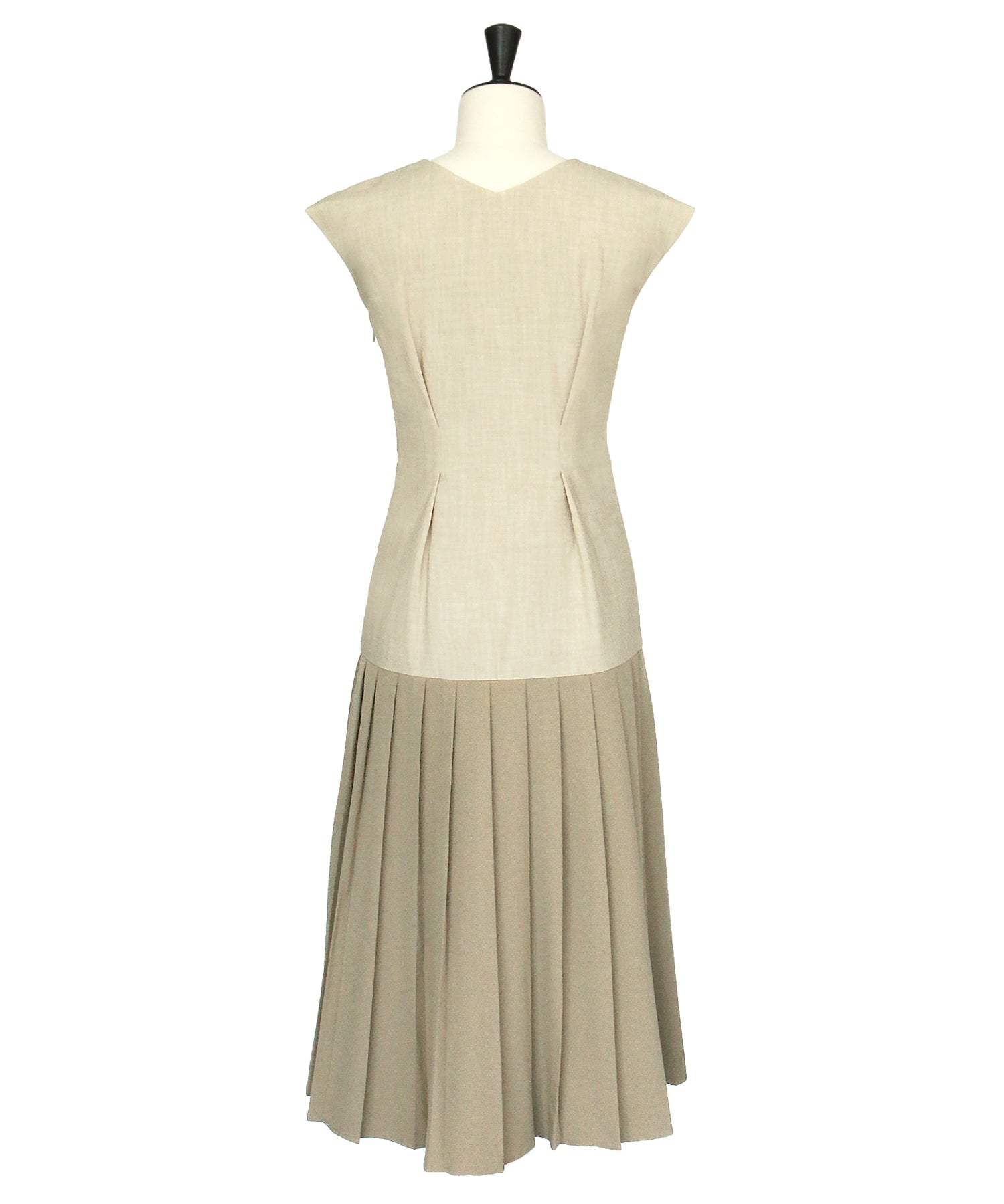 ルイルエブティック RUIRUE BOUTIQUE 【2点セット】半袖ダブルブレスト&ヘムプリーツワンピースセットアップ スーツ ビジネス 卒園式 卒業式 入園式 入学式 七五三 スタイリッシュ セットアップ (ライトブラウン) ライトブラウン