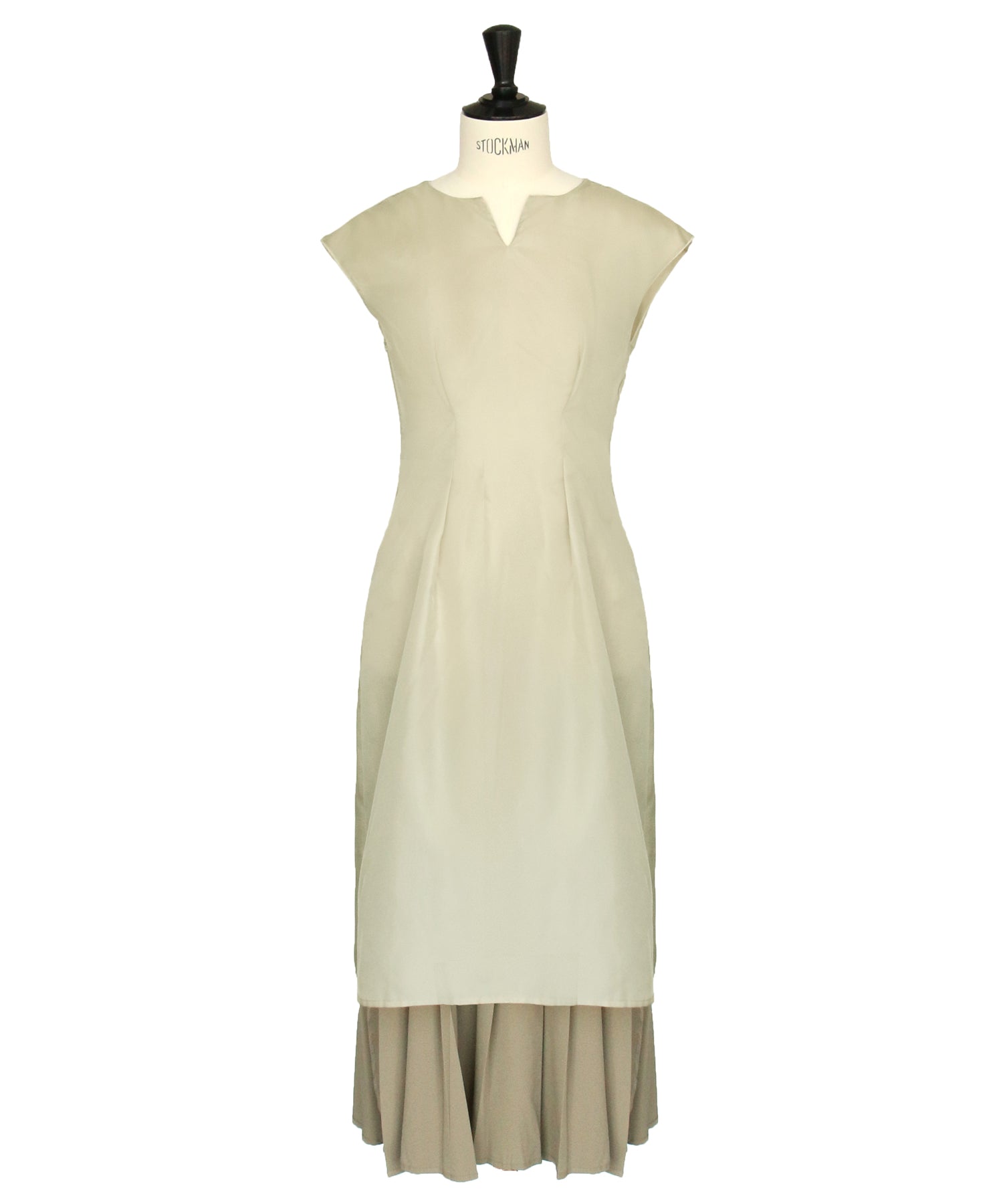 ルイルエブティック RUIRUE BOUTIQUE 【2点セット】半袖ダブルブレスト&ヘムプリーツワンピースセットアップ スーツ ビジネス 卒園式 卒業式 入園式 入学式 七五三 スタイリッシュ セットアップ (ライトブラウン) ライトブラウン