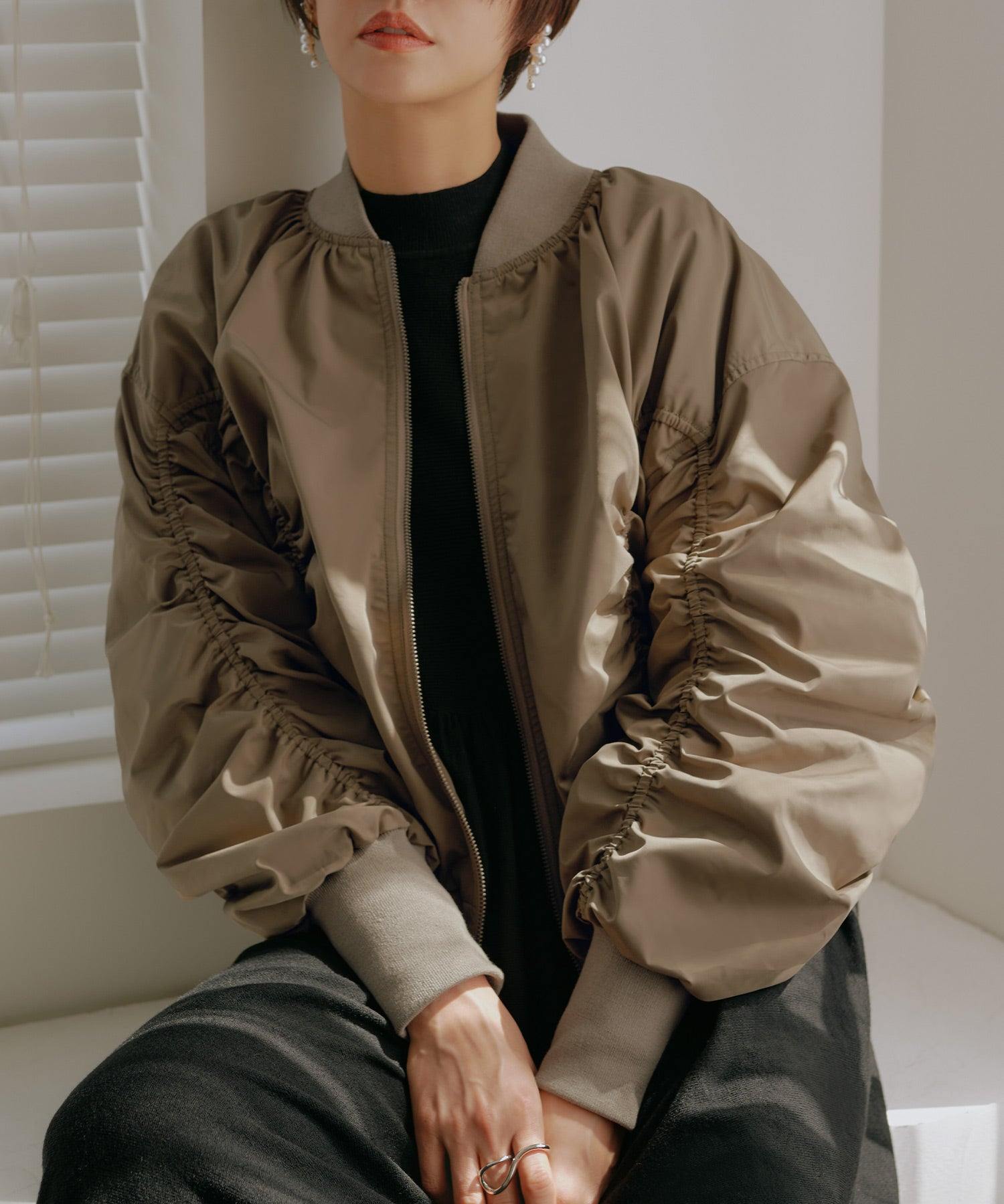 ルイルエブティック RUIRUE BOUTIQUE シャーリングオーバーサイズブルゾン