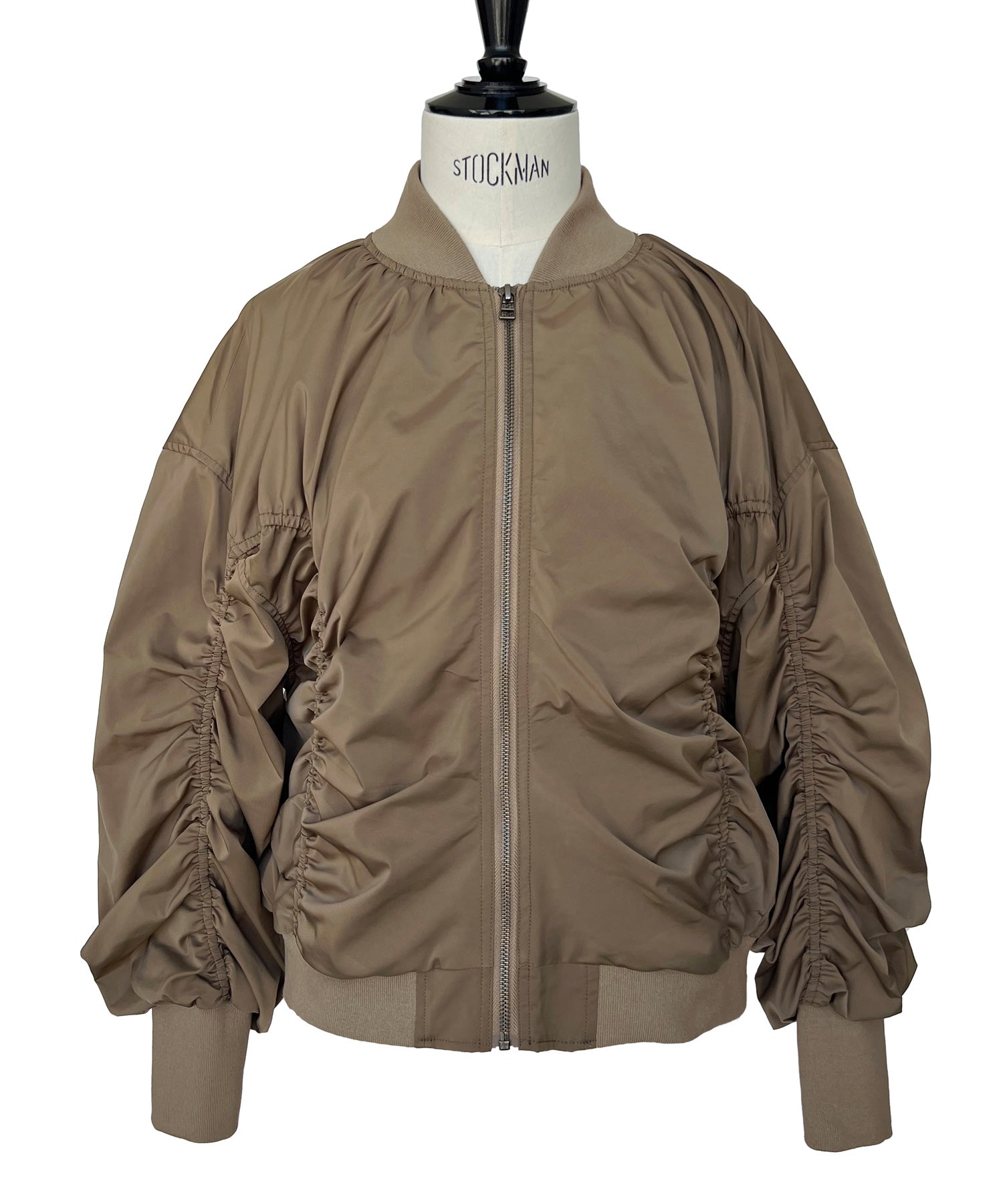 RUIRUE BOUTIQUE Shirred oversized blouson