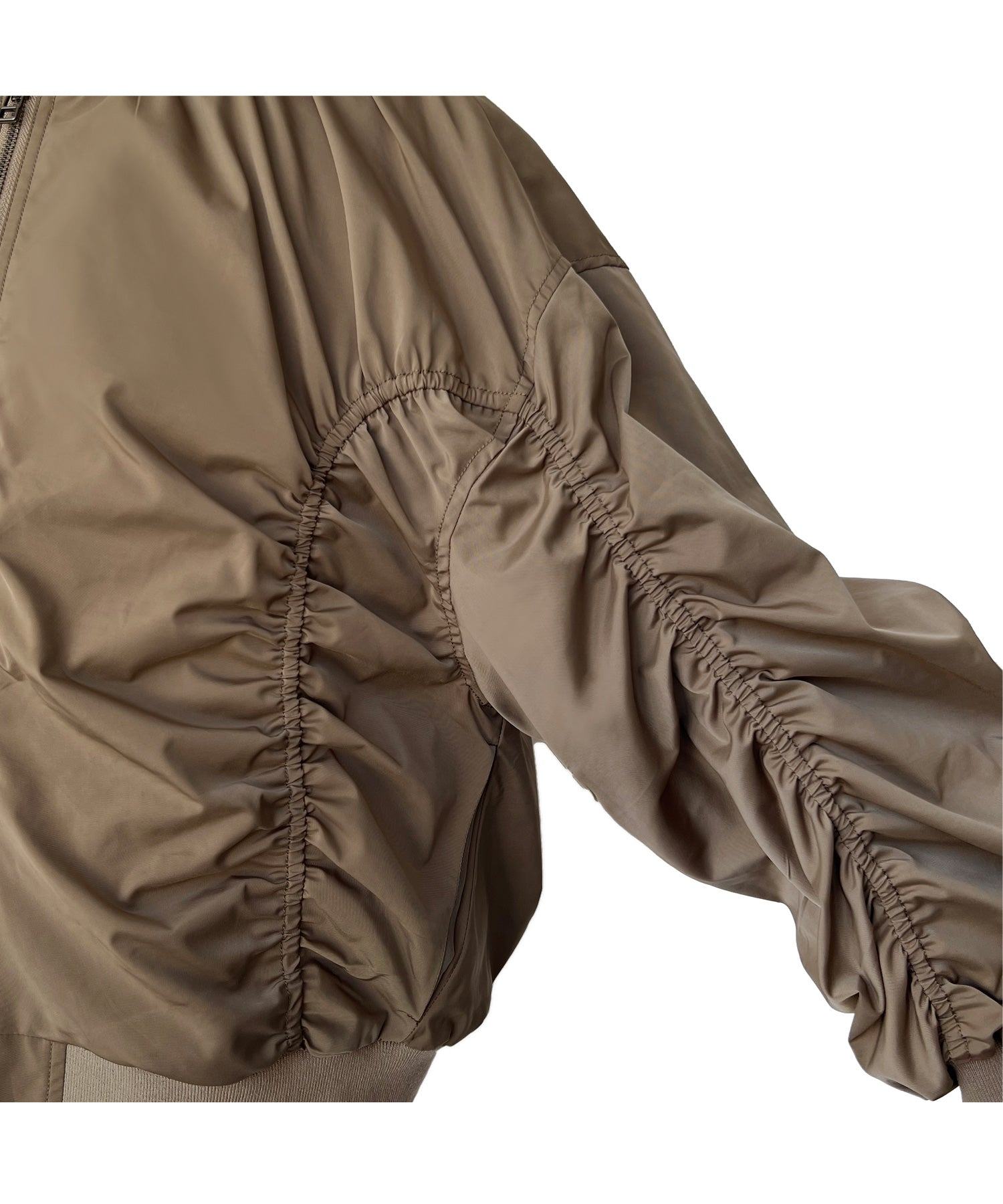 RUIRUE BOUTIQUE Shirred oversized blouson