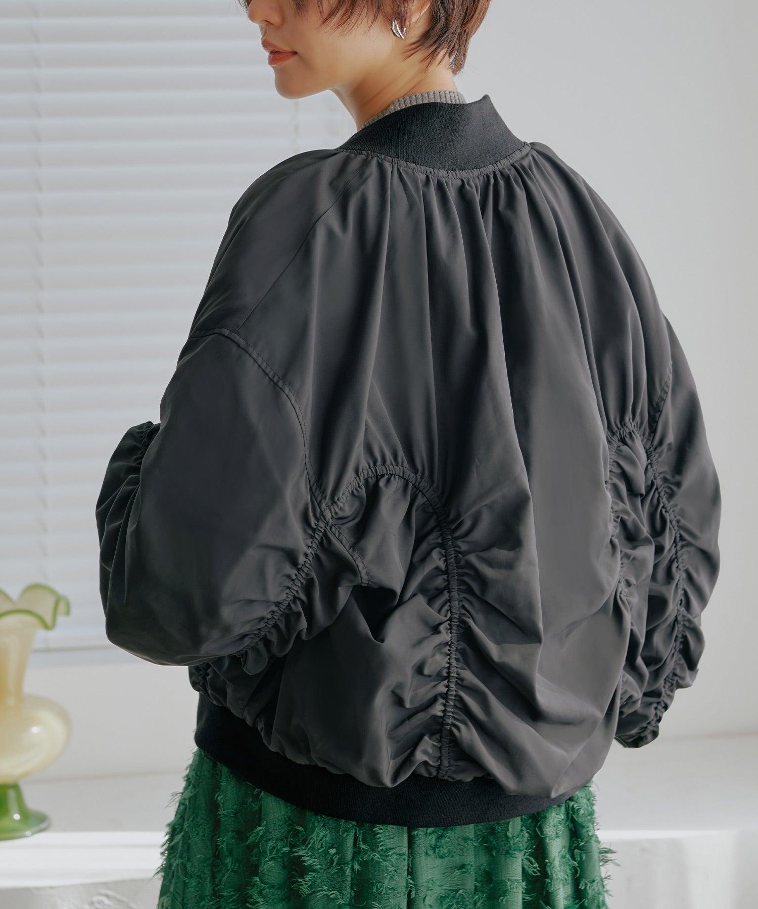 ルイルエブティック RUIRUE BOUTIQUE シャーリングオーバーサイズブルゾン