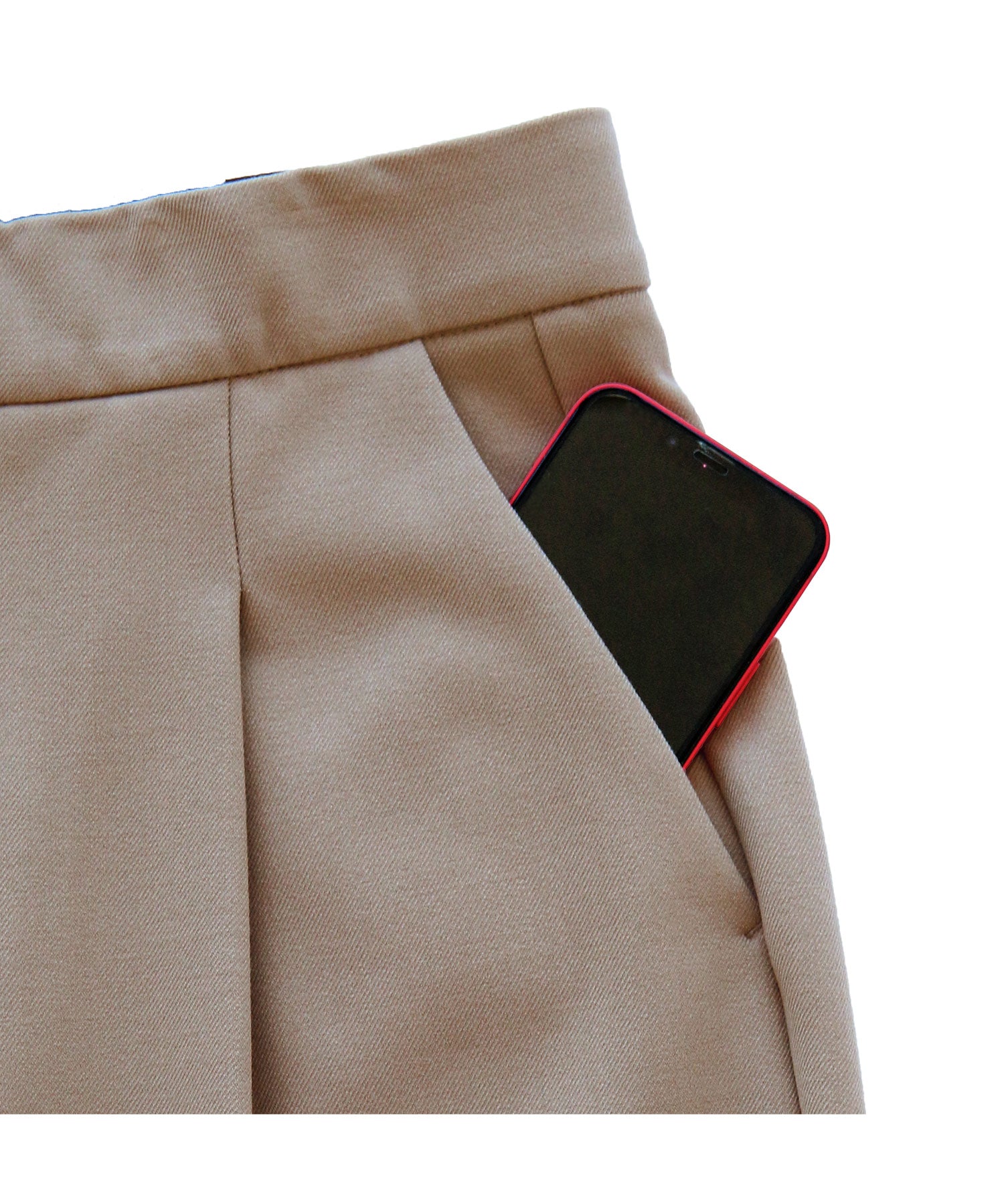 ルイルエブティック RUIRUE BOUTIQUE 【あたたか裏起毛シリーズ】シークレットゴム・ロールアップテーパードパンツ