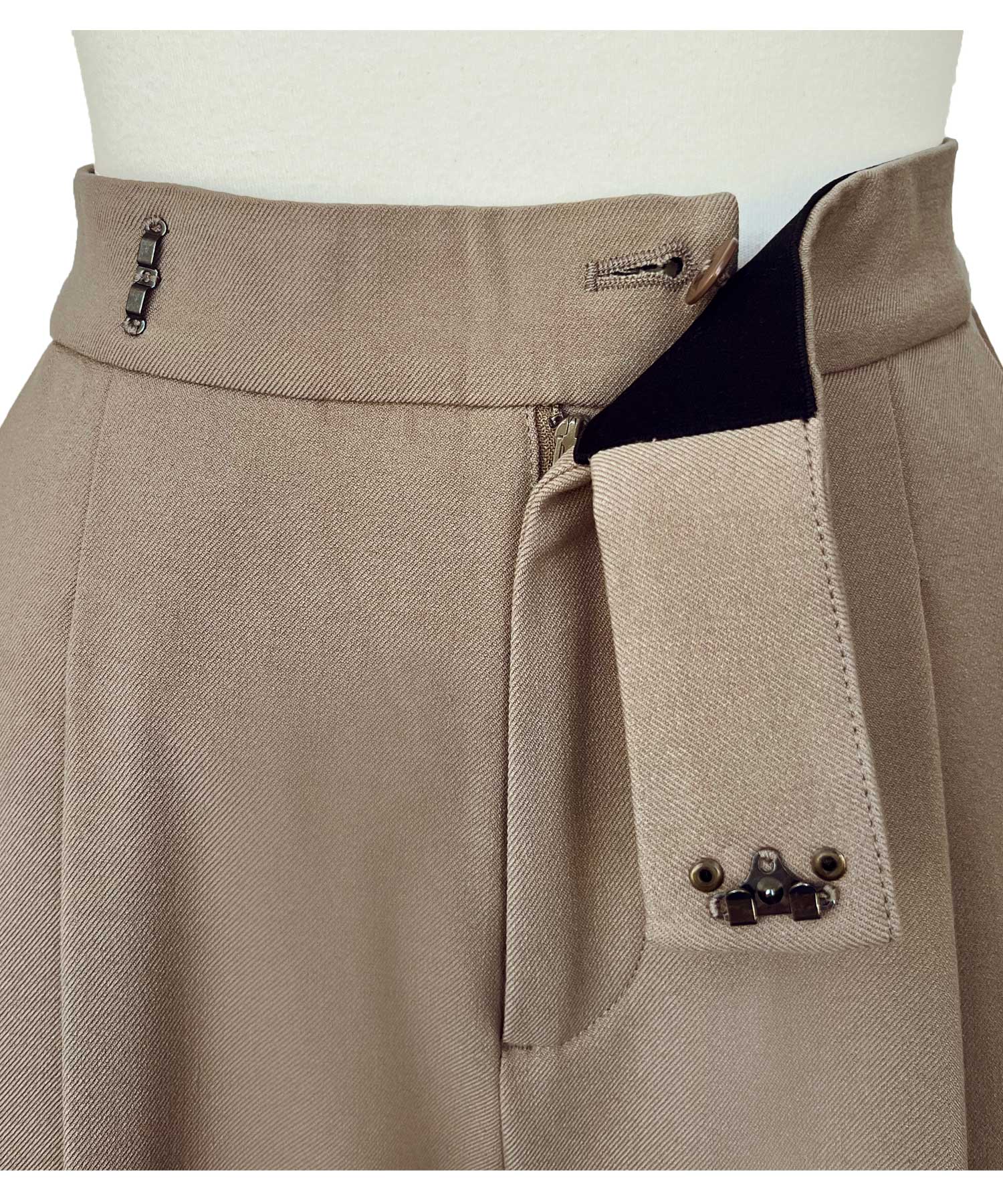 ルイルエブティック RUIRUE BOUTIQUE 【あたたか裏起毛シリーズ】シークレットゴム・ロールアップテーパードパンツ