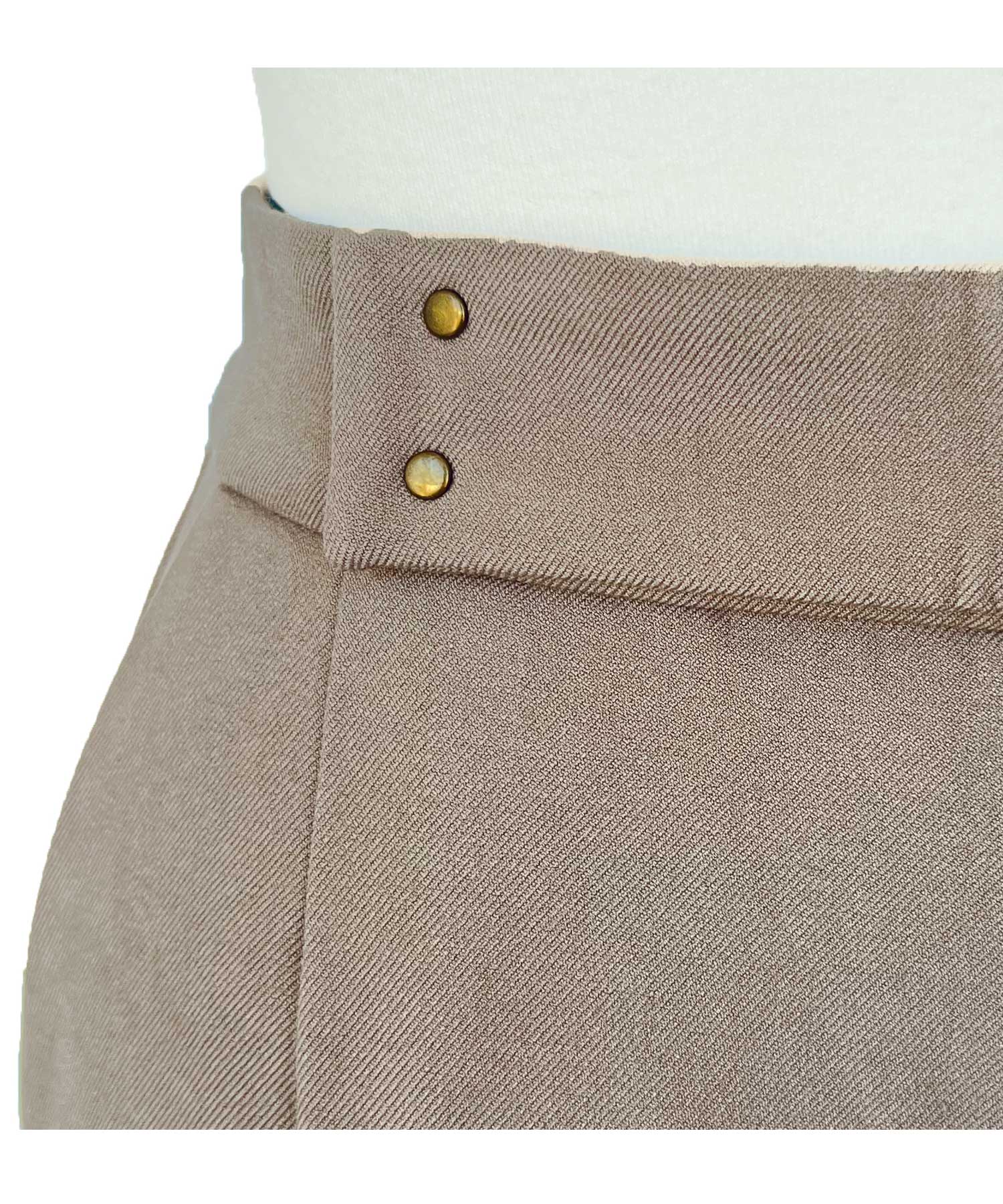 ルイルエブティック RUIRUE BOUTIQUE 【あたたか裏起毛シリーズ】シークレットゴム・ロールアップテーパードパンツ