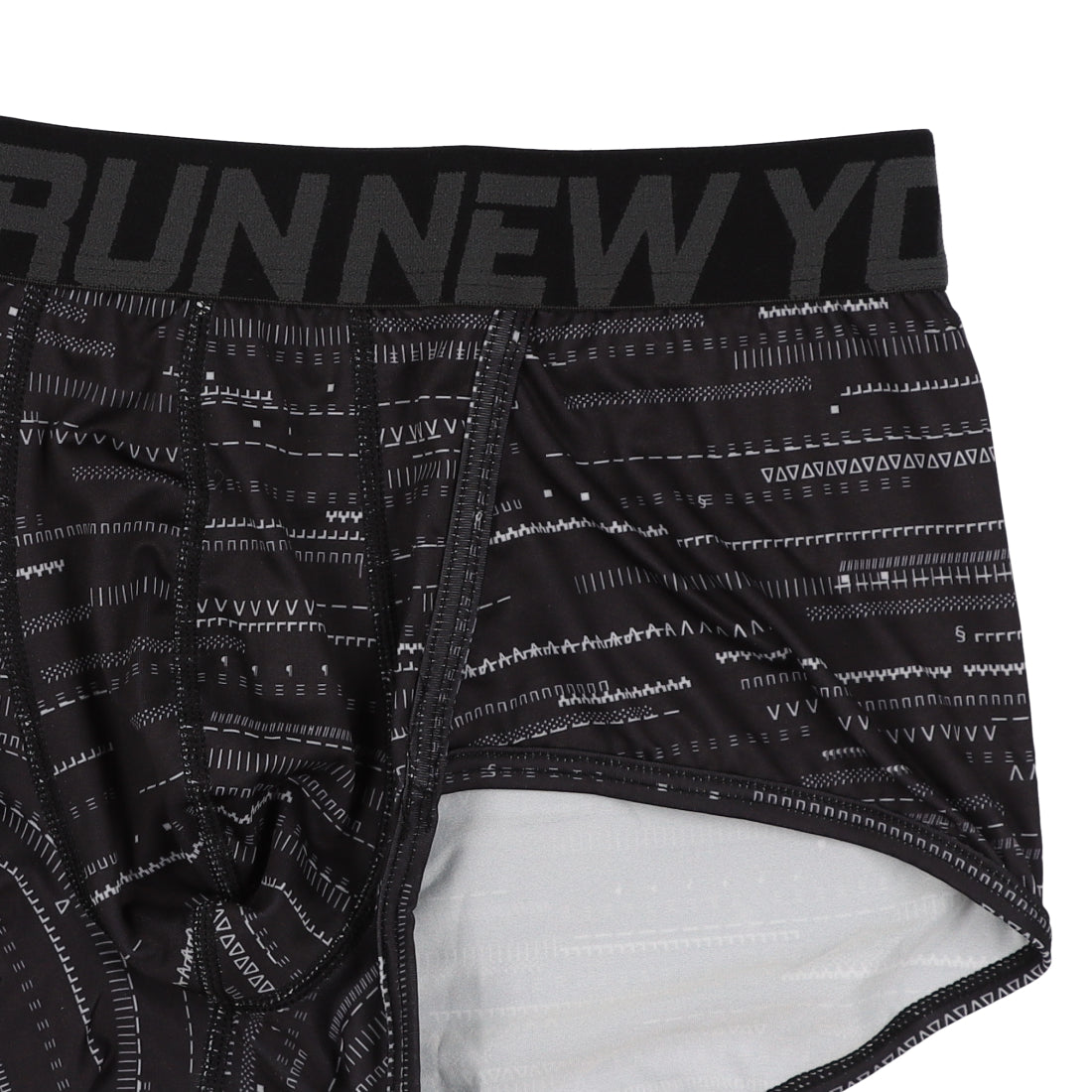 ランニューヨーク RUN NEW YORK 前閉じ タンガボクサーブリーフ 【返品不可商品】 (ブラック) ブラック
