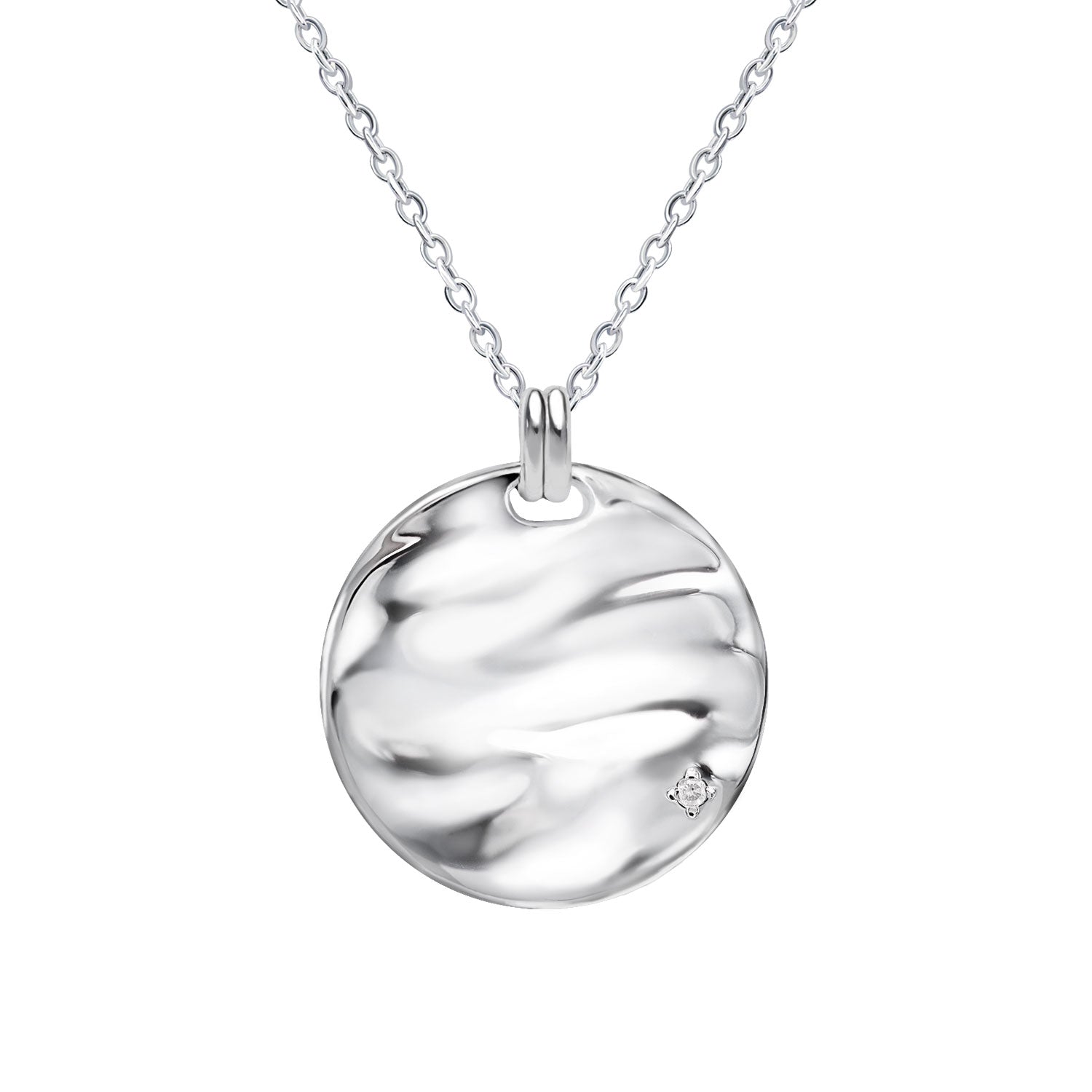 シアーズ Sears 選べる誕生石12色 ネックレス メンズ 6月 誕生石 彼氏 誕生日プレゼント 男性 シルバー (4月ダイヤモンド) 4月ダイヤモンド