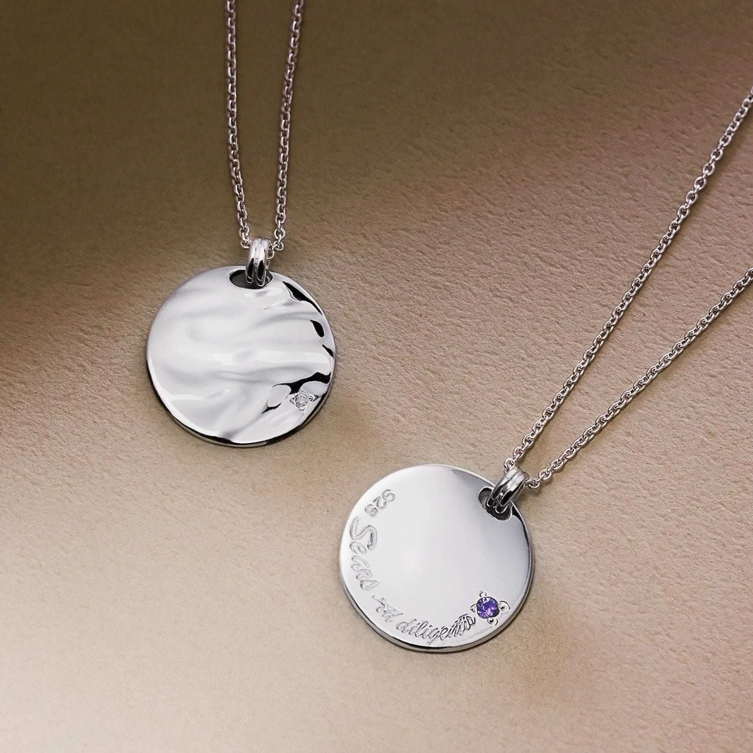 シアーズ Sears 選べる誕生石12色 ネックレス メンズ 6月 誕生石 彼氏 誕生日プレゼント 男性 シルバー (4月ダイヤモンド) 4月ダイヤモンド