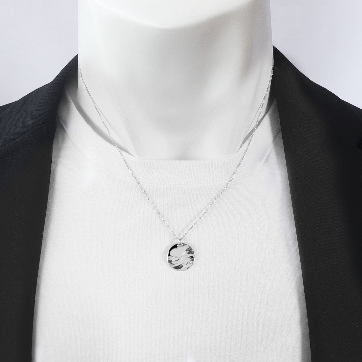 シアーズ Sears 選べる誕生石12色 ネックレス メンズ 6月 誕生石 彼氏 誕生日プレゼント 男性 シルバー (4月ダイヤモンド) 4月ダイヤモンド