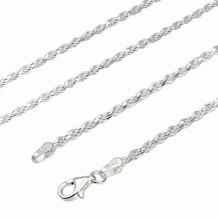 シアーズ Sears シルバー925 SILVER 925 カットフレンチロープチェーン 幅 2.4mm 50cm (シルバー) シルバー