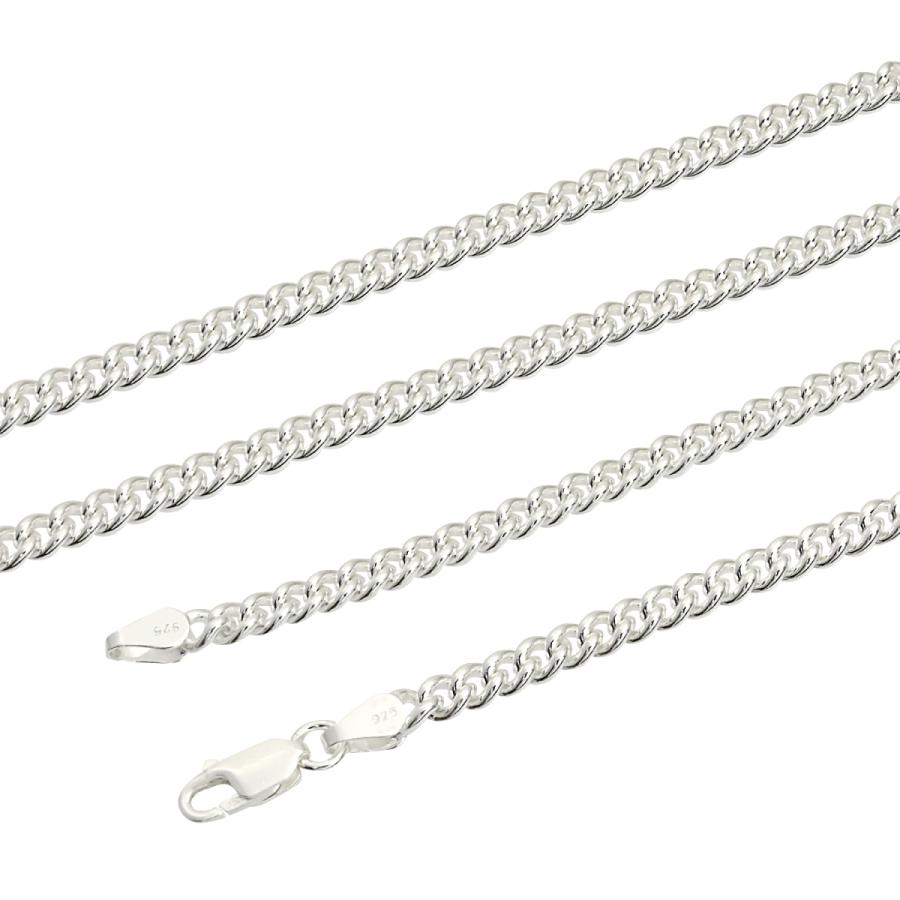 シアーズ Sears 喜平 カット無し チェーン ネックレス シルバー sv 925 幅 4.4mm 45cm (シルバー) シルバー