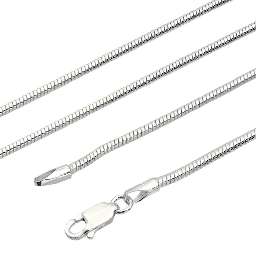 シアーズ Sears スネーク チェーン ネックレス シルバー sv 925 幅 1.8mm 50cm (シルバー) シルバー