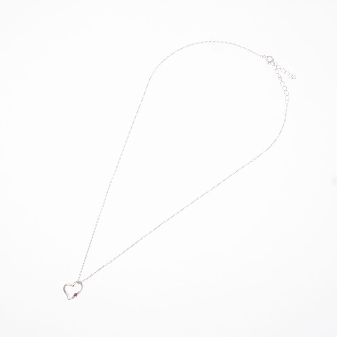 シアーズ Sears 天然ダイヤ ハート ネックレス レディース テディベア ぬいぐるみセット 7月 ルビー ピンクベア 1491-tdt-01-p7 テディベア:ピンク/7月ルビー