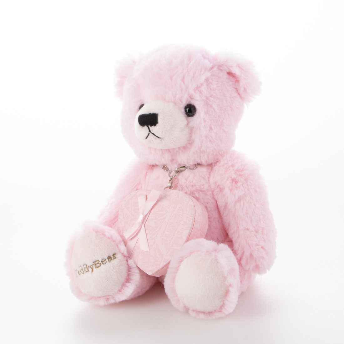 シアーズ Sears 天然ダイヤ ハート ネックレス レディース テディベア ぬいぐるみセット 7月 ルビー ピンクベア 1491-tdt-01-p7 テディベア:ピンク/7月ルビー