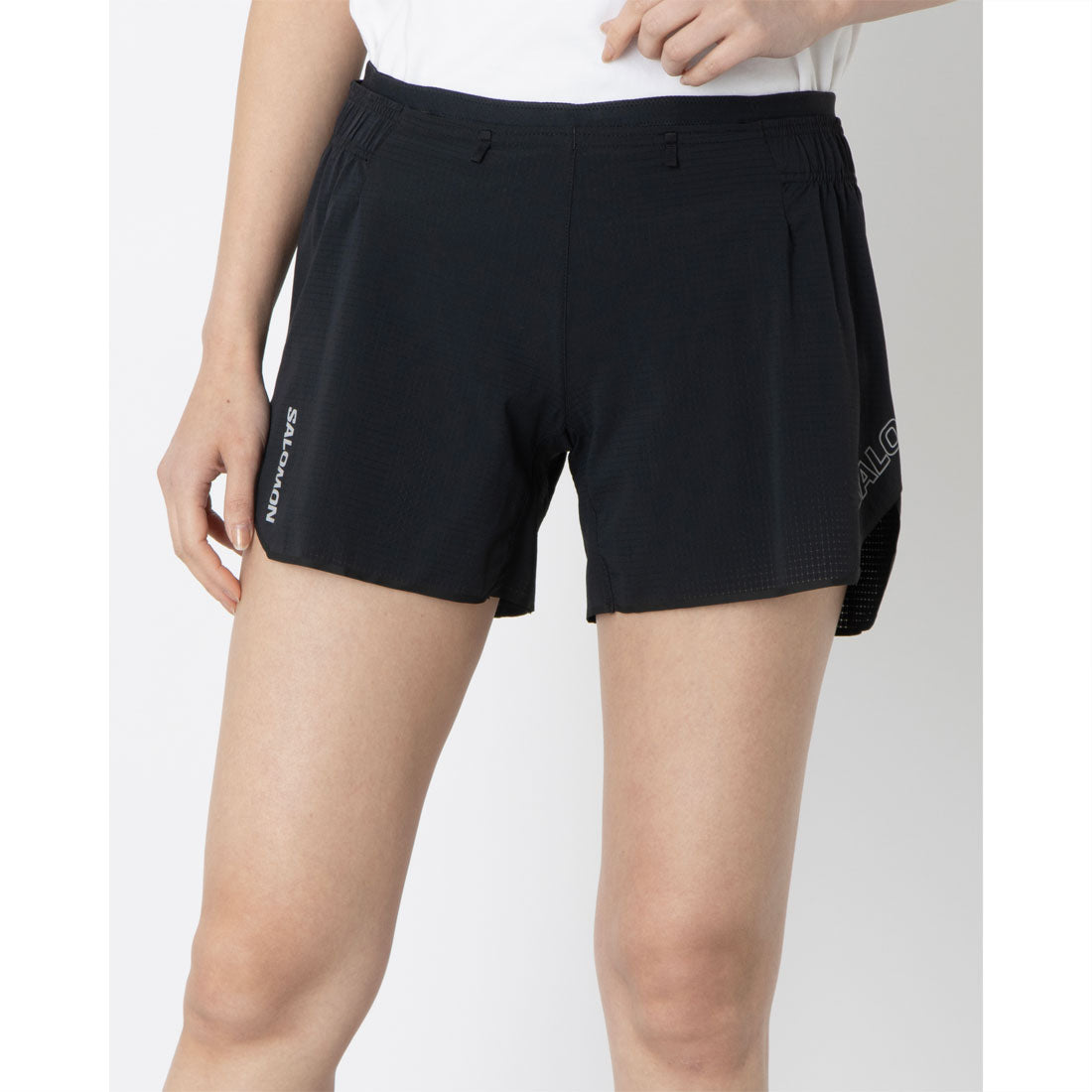 サロモン SALOMON SENSE AERO 5 SHORT パンツ (ディープブラック) ディープブラック