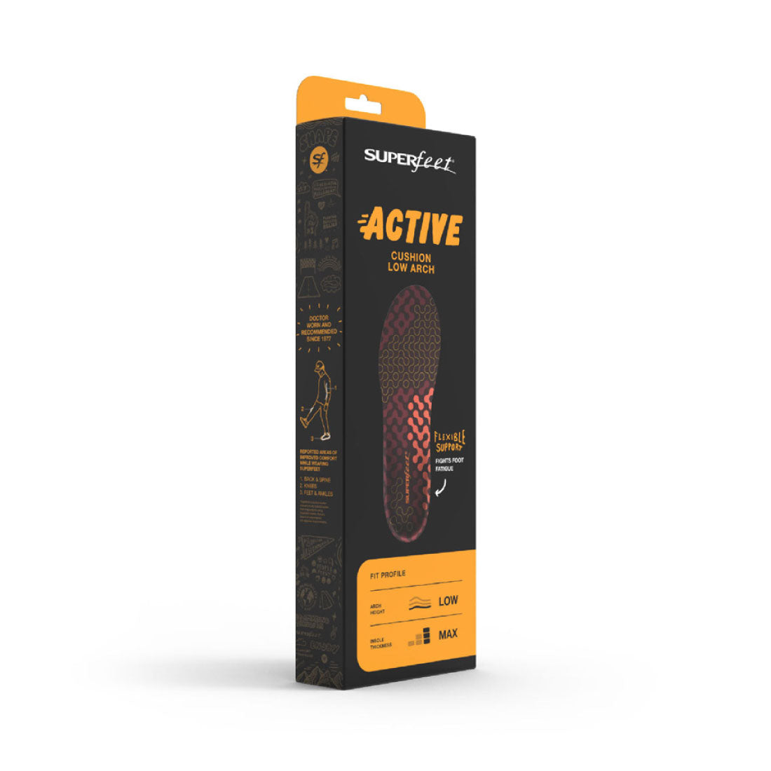 Superfeet Superfeet SUPERFEET Men's Women's Junior Insole Active Cushion ACTIVE Cushion Insole DO-SFAC【Non-returnable item】