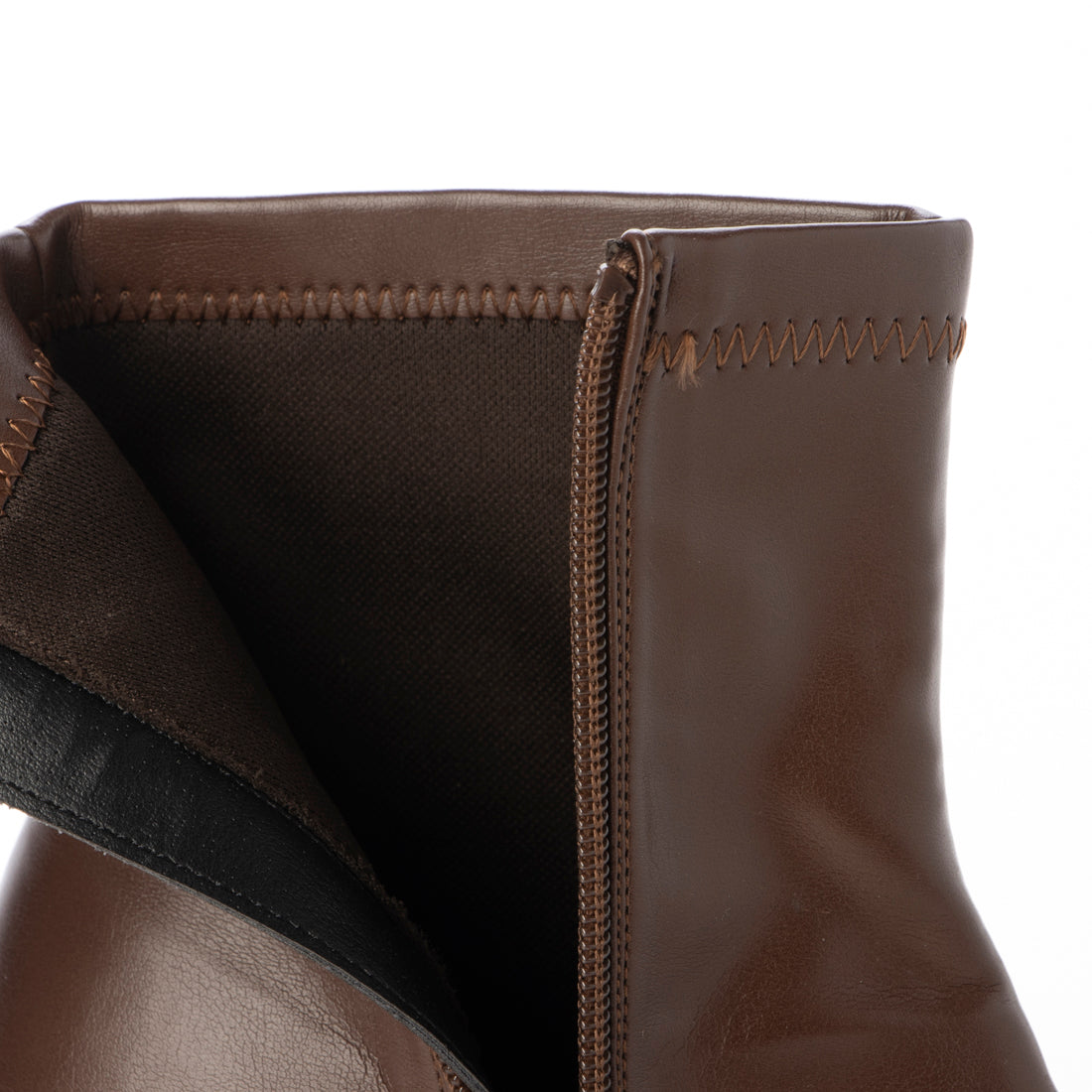 パレード Parade 【厚底】スクエアトゥ センターシームストレッチブーツ 1292-WK (ダークブラウン) ダークブラウン