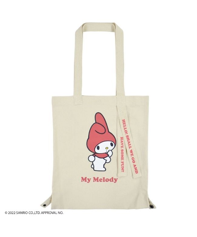 Sanrio My Melody Tote Bucket Bag 2WAY Shopping Bag Eco Bag Sanrio Goods