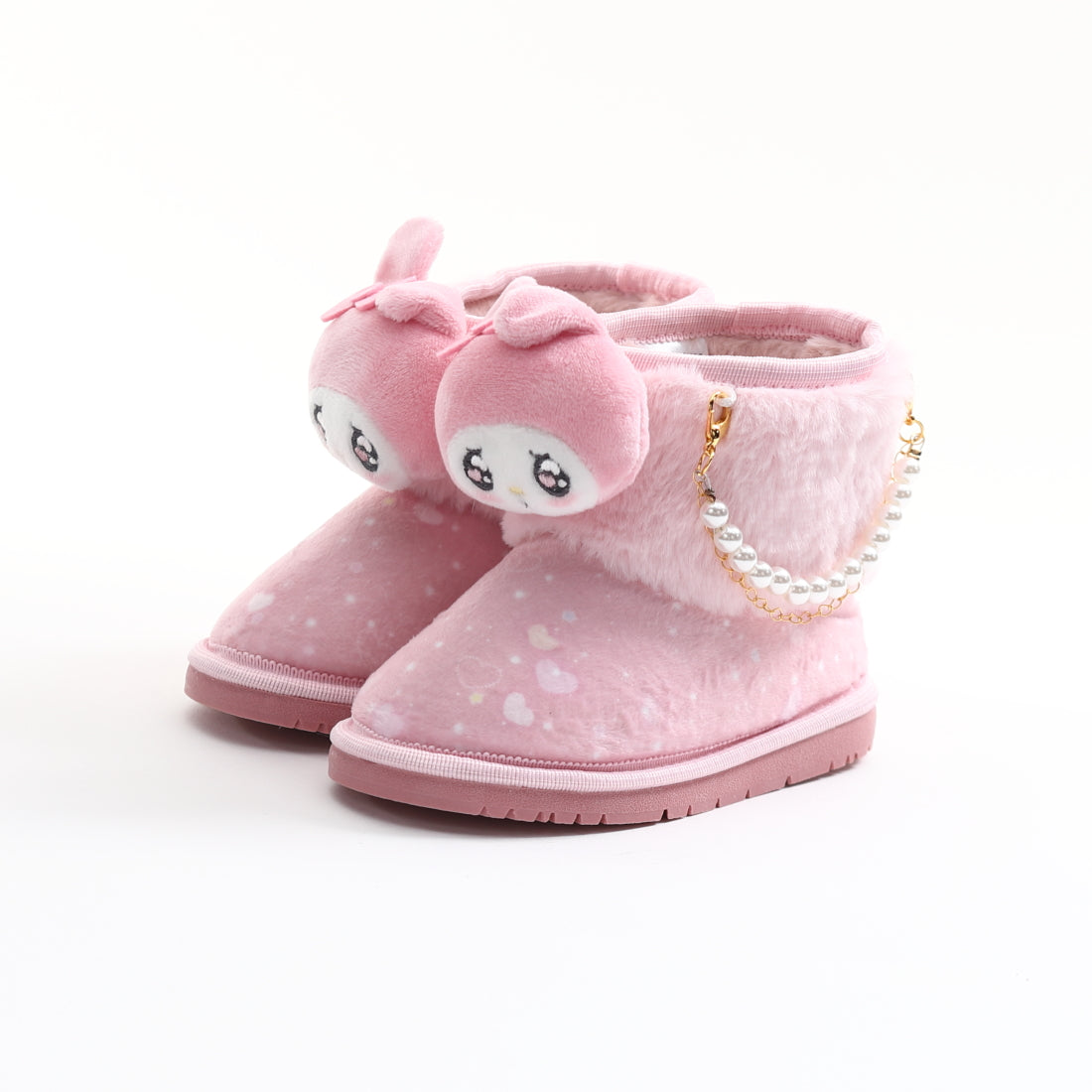 サンリオ Sanrio キッズ 子供 女の子 ブーツ シナモロール クロミ マイメロディ ハローキティ ふわふわ かわいい H81245,マイメロ