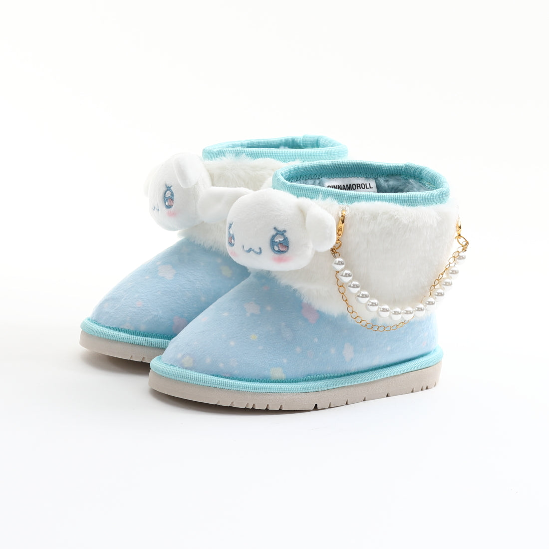 サンリオ Sanrio キッズ 子供 女の子 ブーツ シナモロール クロミ マイメロディ ハローキティ ふわふわ かわいい H81245,シナモロール