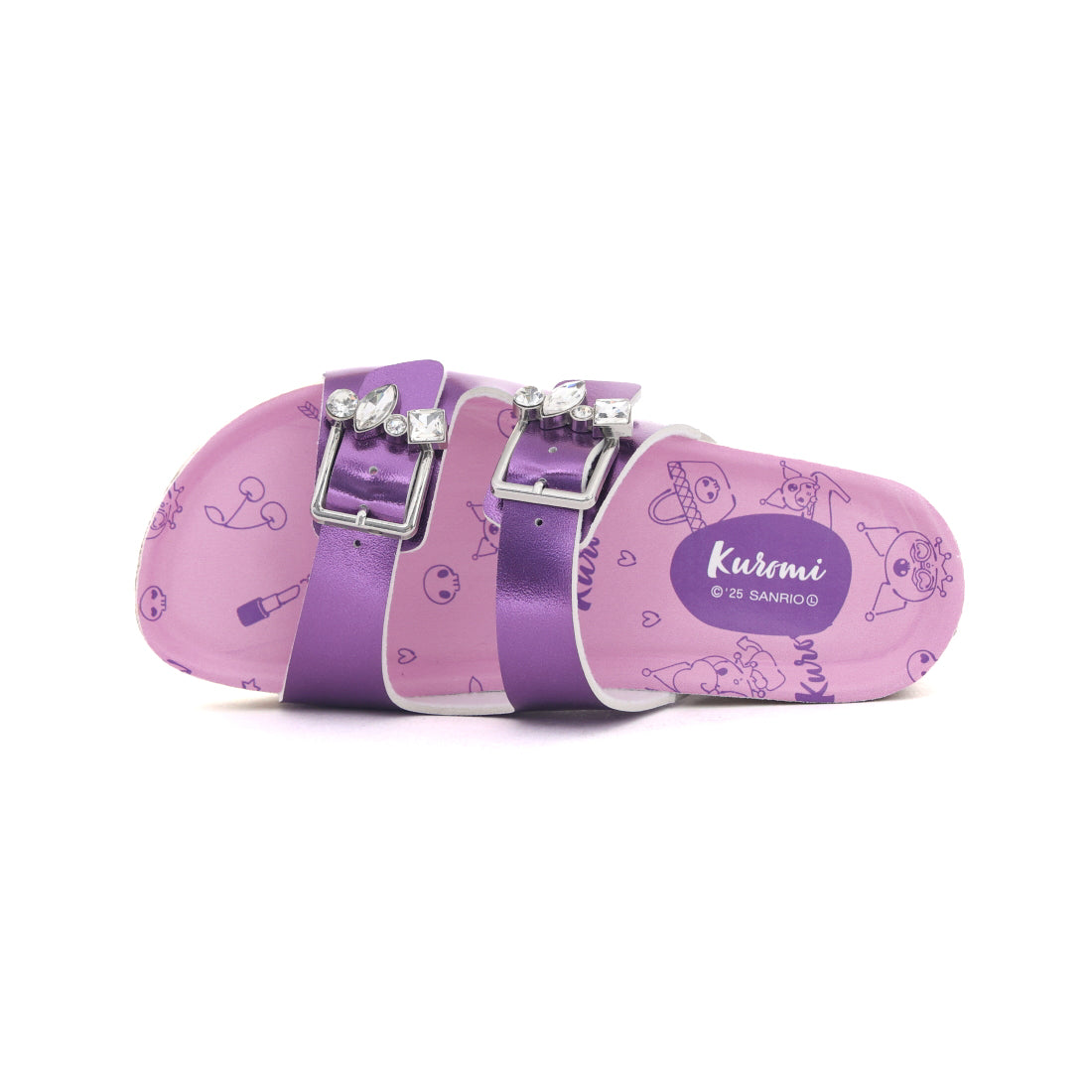 サンリオ Sanrio キッズ サンダル 女の子 子供 マイメロ クロミ シナモロール かわいい ビジュー キラキラ 日本限定 H51116 (パープル(クロミ)) パープル(クロミ)