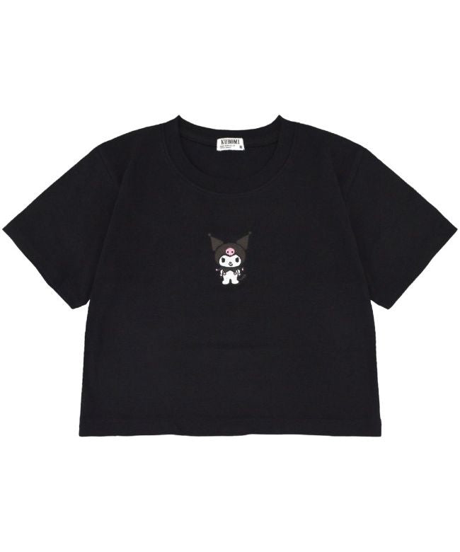サンリオ Sanrio クロミ Tシャツ ちびT サンリオ キャラクターズ 刺繍 レディース ショート丈 半袖