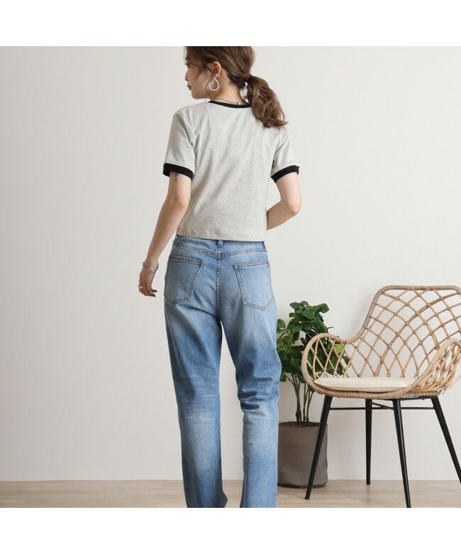 サンリオ Sanrio クロミ Tシャツ ちびT サンリオ キャラクターズ 刺繍 レディース ショート丈 半袖