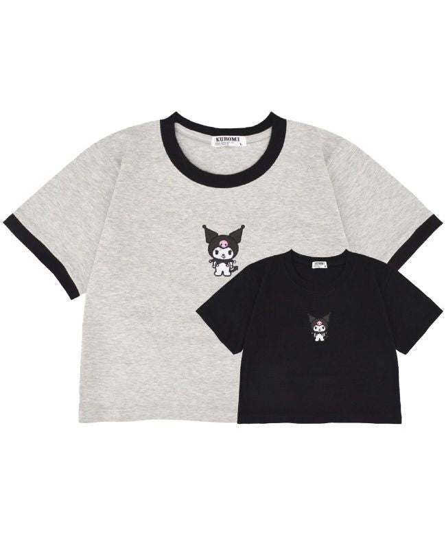 サンリオ Sanrio クロミ Tシャツ ちびT サンリオ キャラクターズ 刺繍 レディース ショート丈 半袖