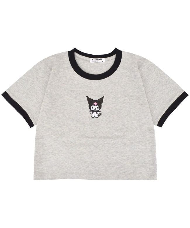 サンリオ Sanrio クロミ Tシャツ ちびT サンリオ キャラクターズ 刺繍 レディース ショート丈 半袖