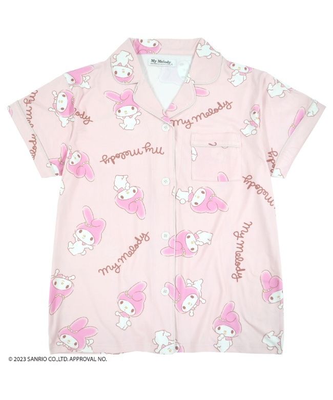 Sanrio My Melody My Melody Sanrio Short Sleeve Top Pants Pajama Print Set Loungewear Sleepwear sanrio