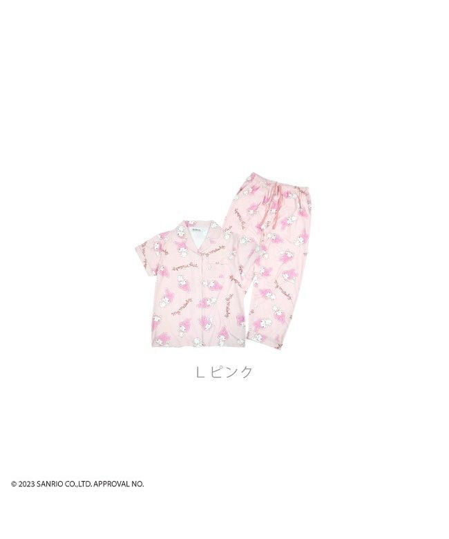 Sanrio My Melody My Melody Sanrio Short Sleeve Top Pants Pajama Print Set Loungewear Sleepwear sanrio