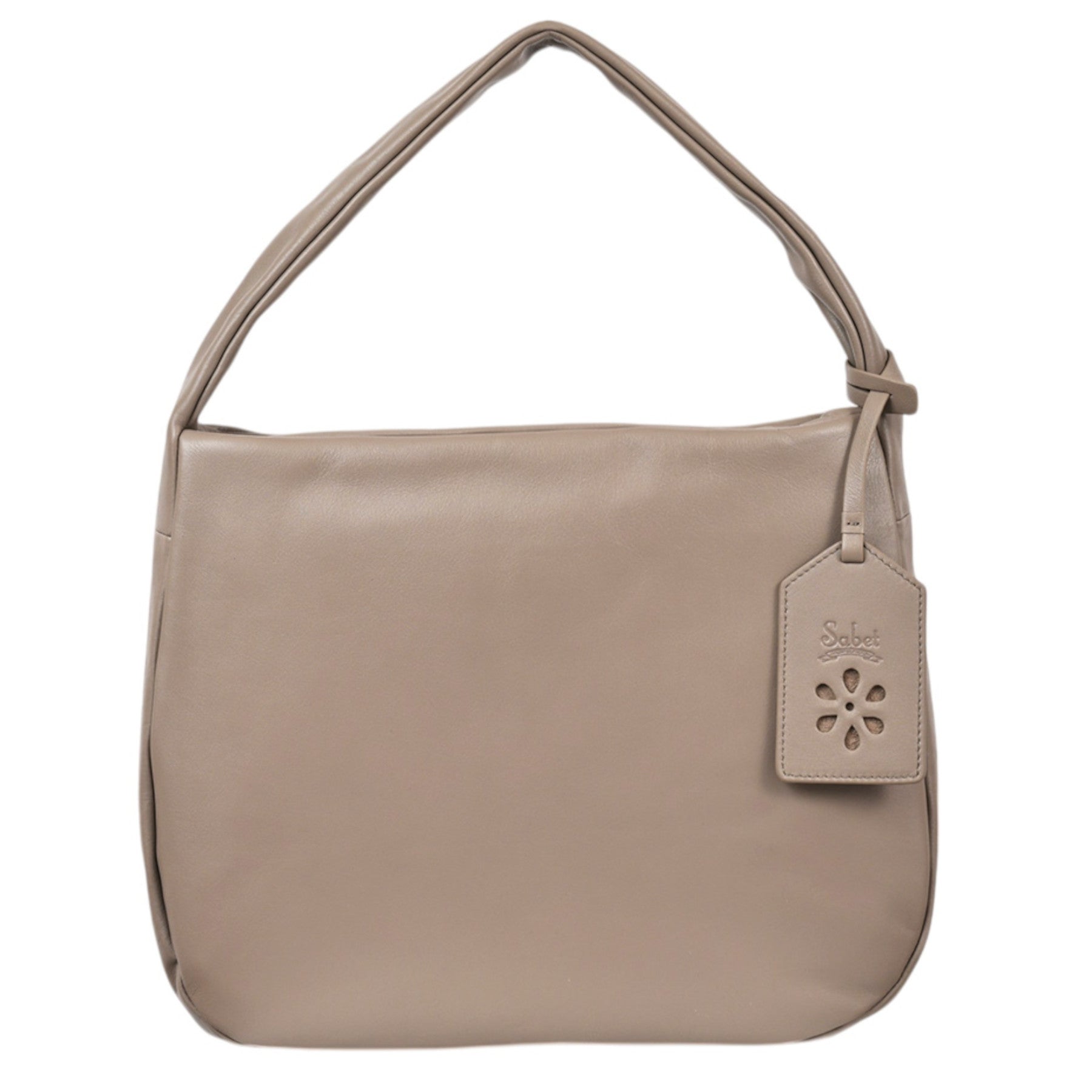サベット Sabet ソフトレザーシンプルセミショルダー (グレーベージュ) グレーベージュ