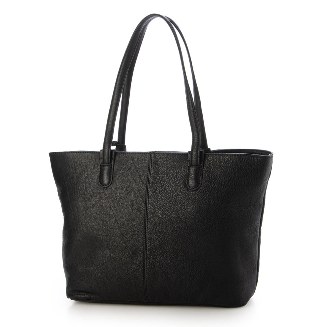 サベット Sabet 500mlのペットボトルもすっぽり入るシンプルで上品な大人トートバッグ (ブラック) ブラック