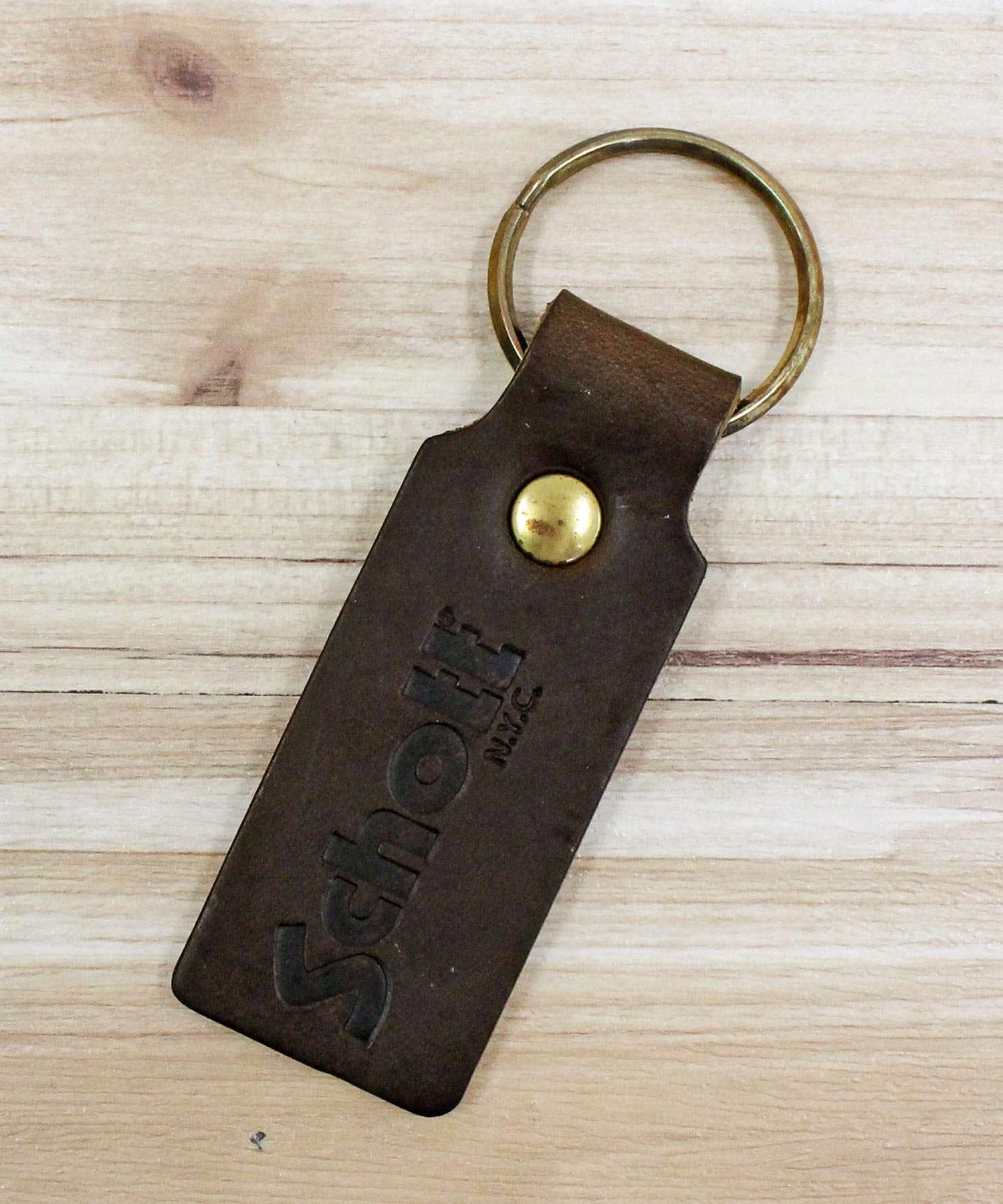 Shot Schott HORWEEN LEATHER KEY HOLDER Horween leather key holder acce