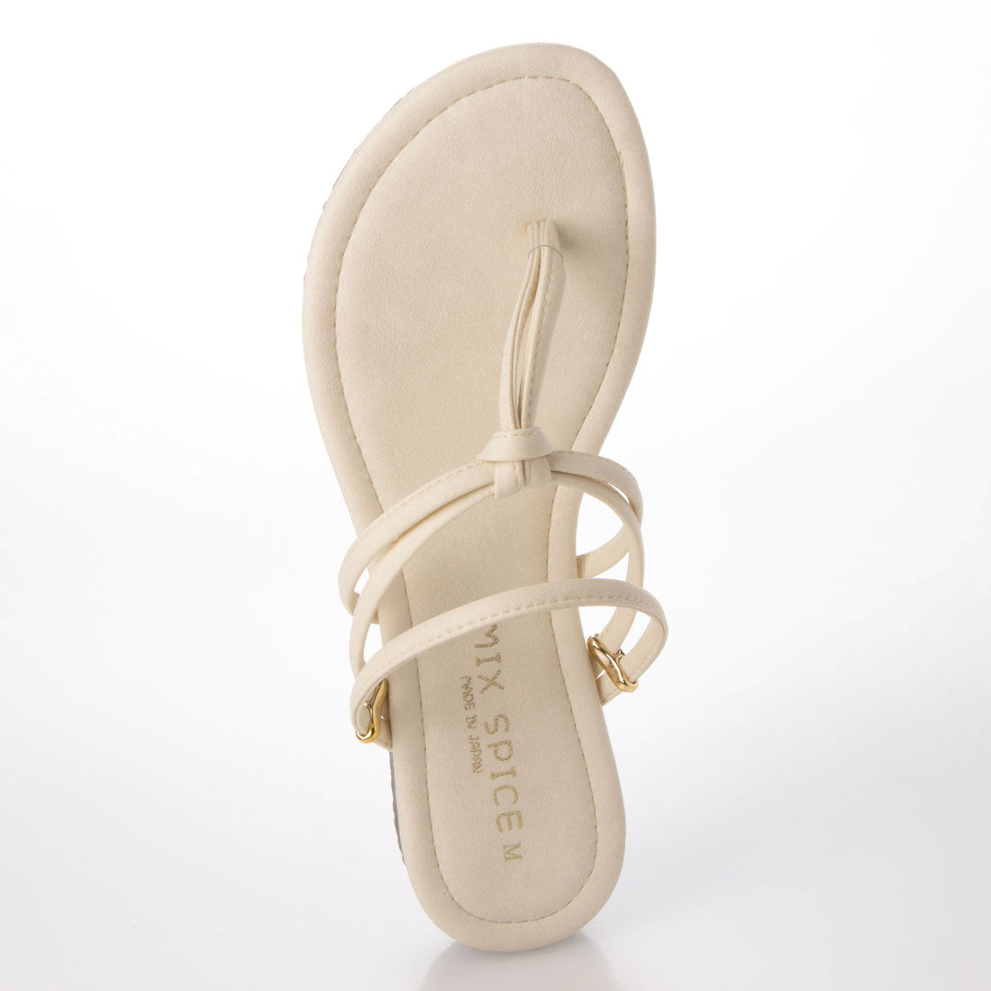 トング フラット サンダル 日本製 コンフォート ストラップサンダル レディース ぺたんこサンダル コルク グラディエーター 母の日 ホワイト