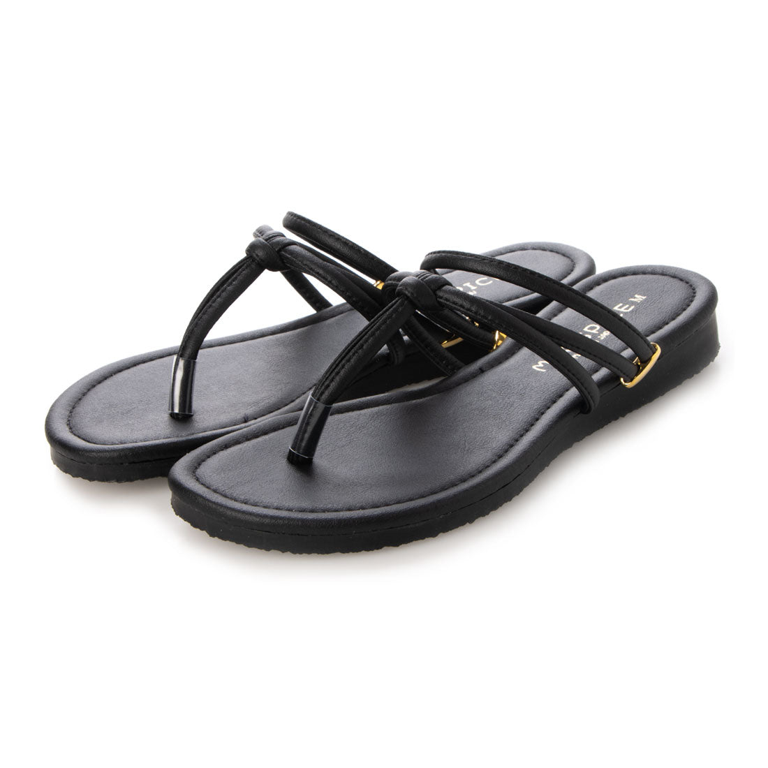 トング フラット サンダル 日本製 コンフォート ストラップサンダル レディース ぺたんこサンダル コルク グラディエーター 母の日 ブラック