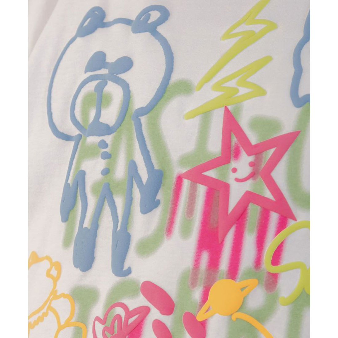 ScoLar ScoLar Animal Doodle Pattern Foam Print Tunic