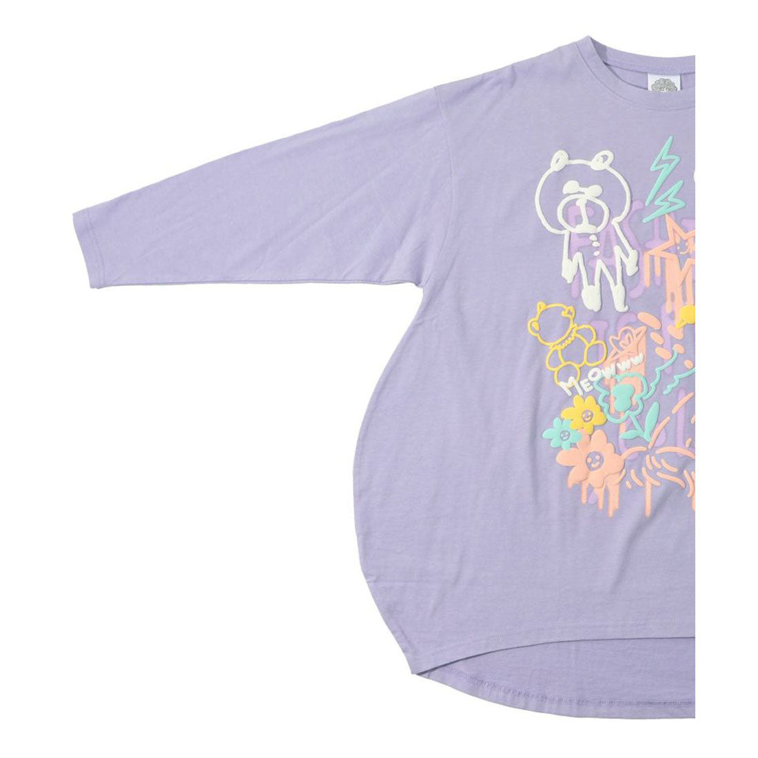 ScoLar ScoLar Animal Doodle Pattern Foam Print Tunic