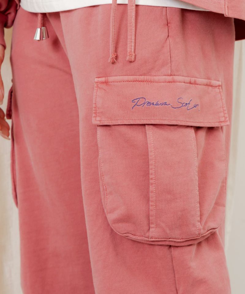 ScoLar ScoLar Embroidered Mini Fleece Cargo Pants
