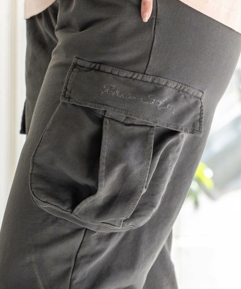 ScoLar ScoLar Embroidered Mini Fleece Cargo Pants