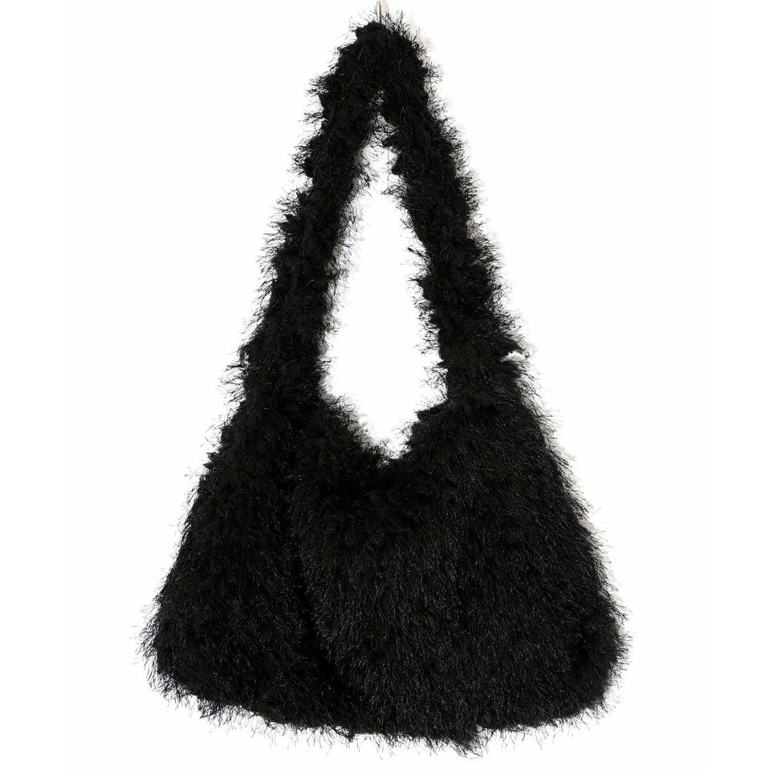 スカラー ScoLar スカラーちゃんのもこもこピレネーショルダーバッグ (ブラック) ブラック