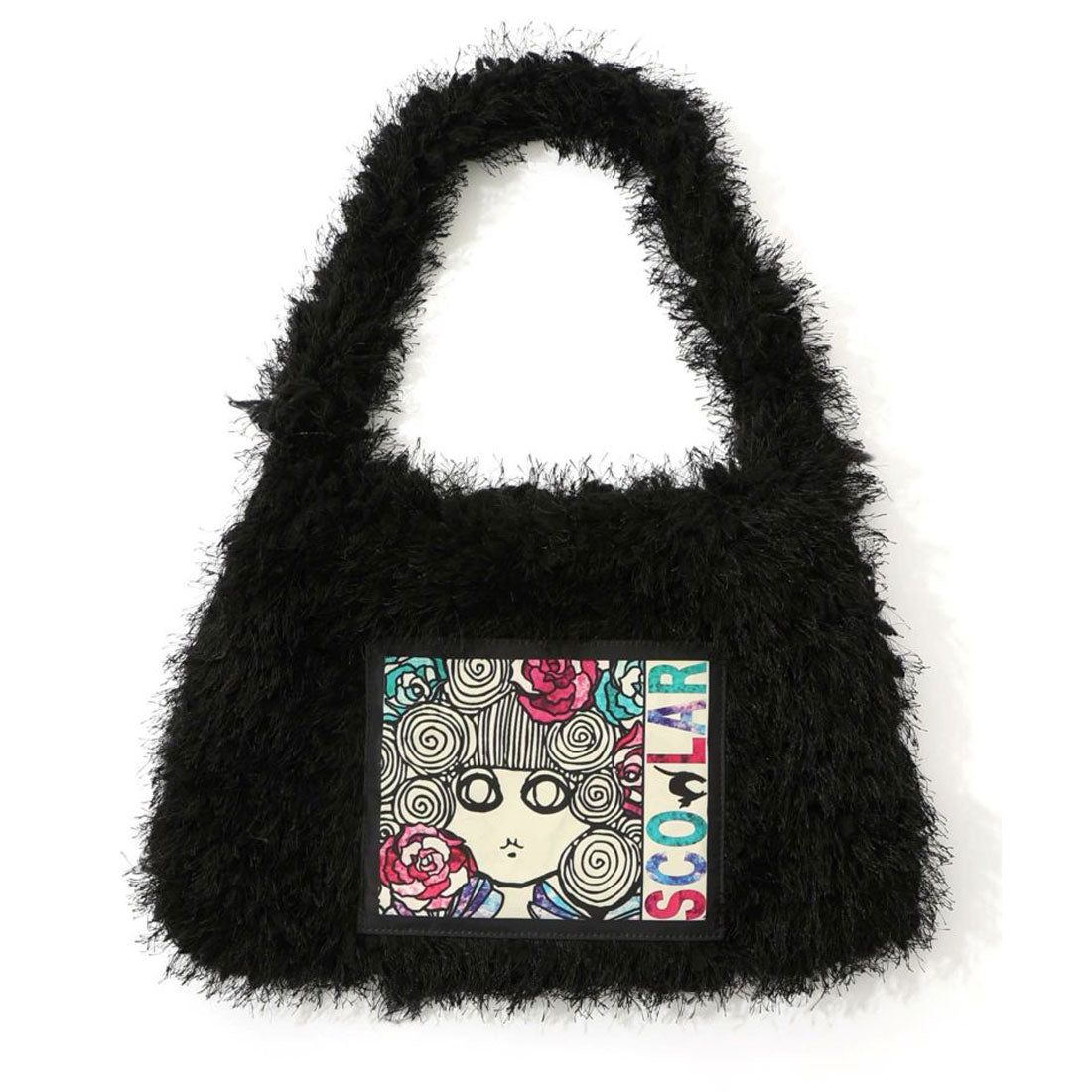 スカラー ScoLar スカラーちゃんのもこもこピレネーショルダーバッグ (ブラック) ブラック