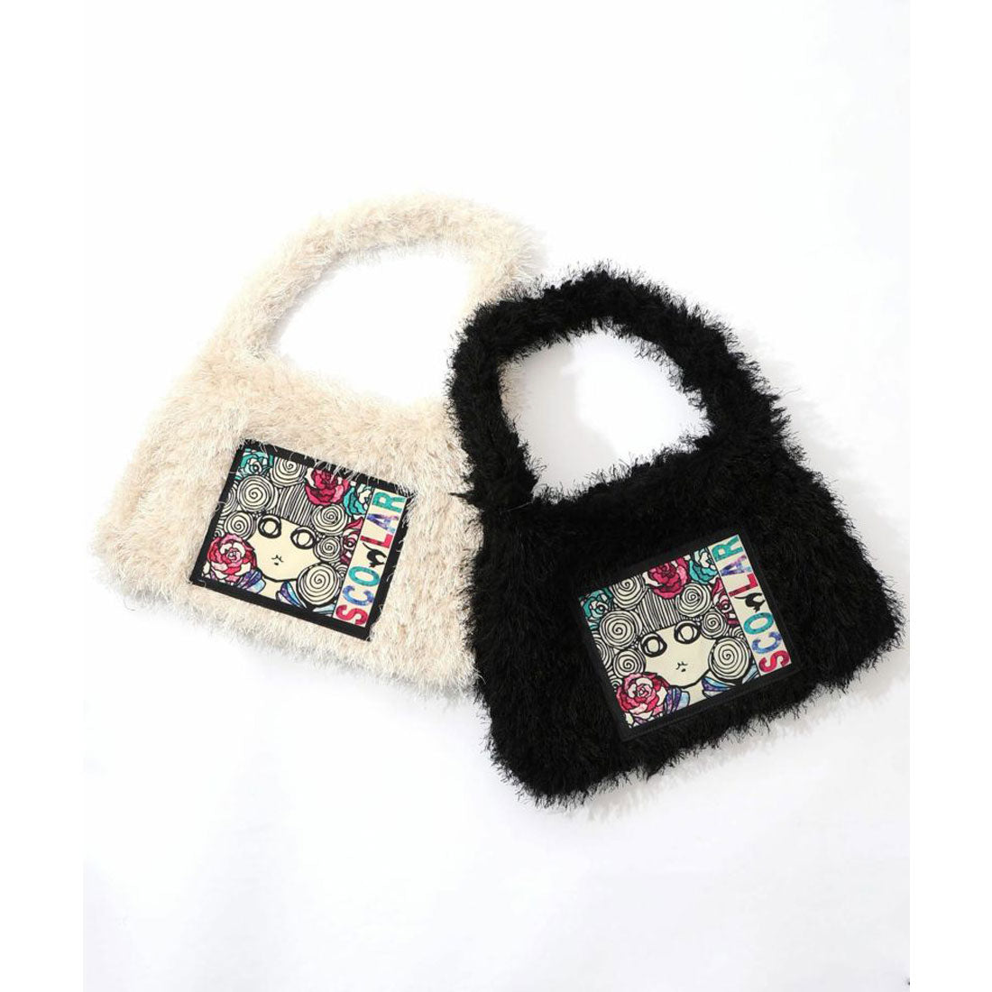 スカラー ScoLar スカラーちゃんのもこもこピレネーショルダーバッグ (ブラック) ブラック