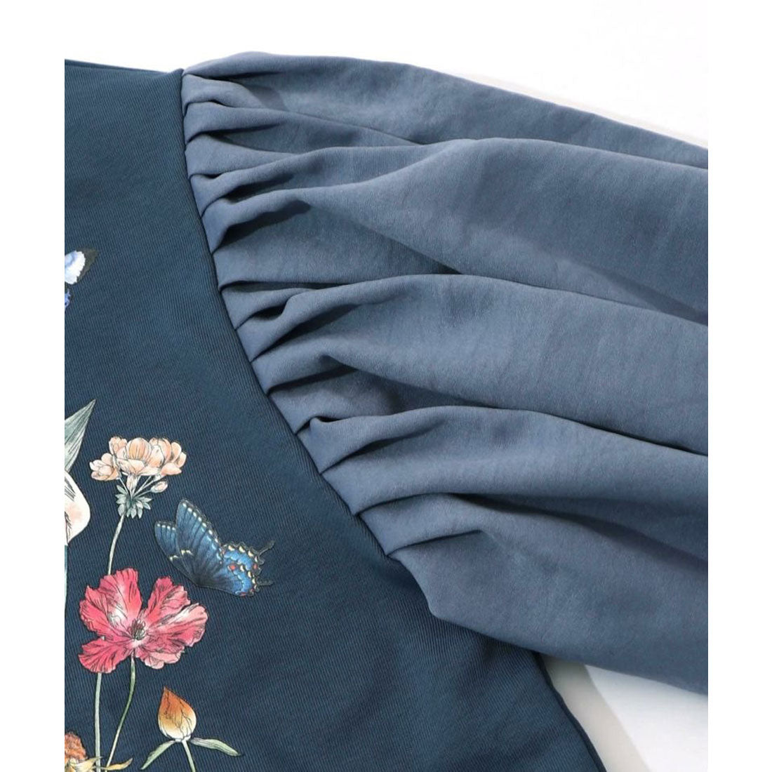 スカラー ScoLar アフタヌーンティーパーティー柄プルオーバー (ブラック) ブラック