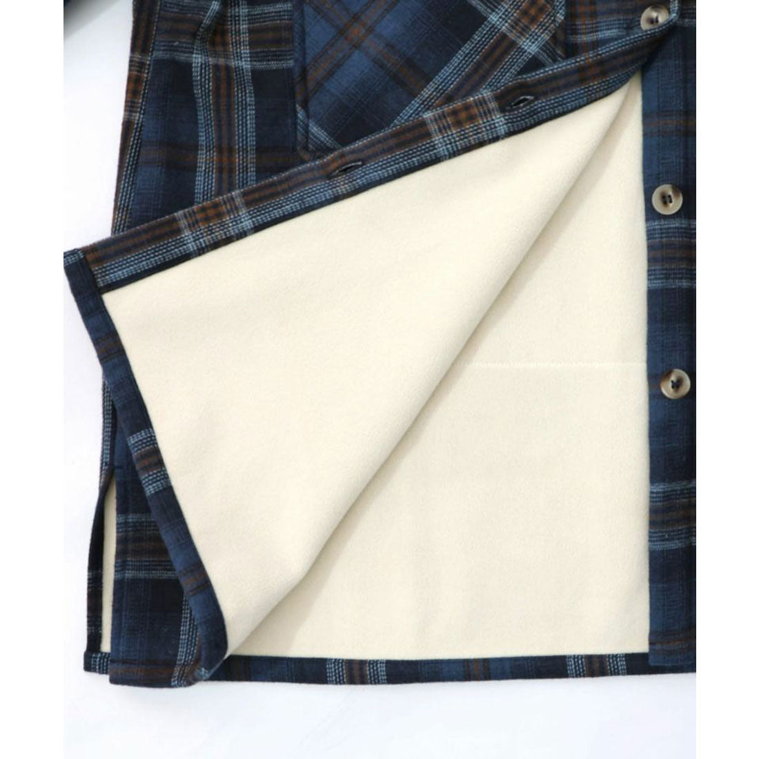 スカラー ScoLar わんコレ柄ネルチェック×ボアシャツアウター (ブラウン) ブラウン