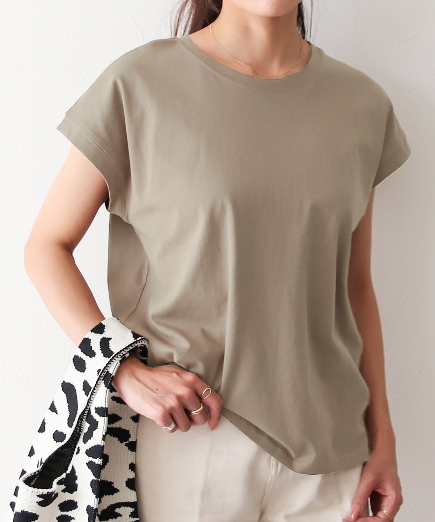 ソーシャルガール SocialGIRL フレンチスリーブトップス (グレージュ) グレージュ