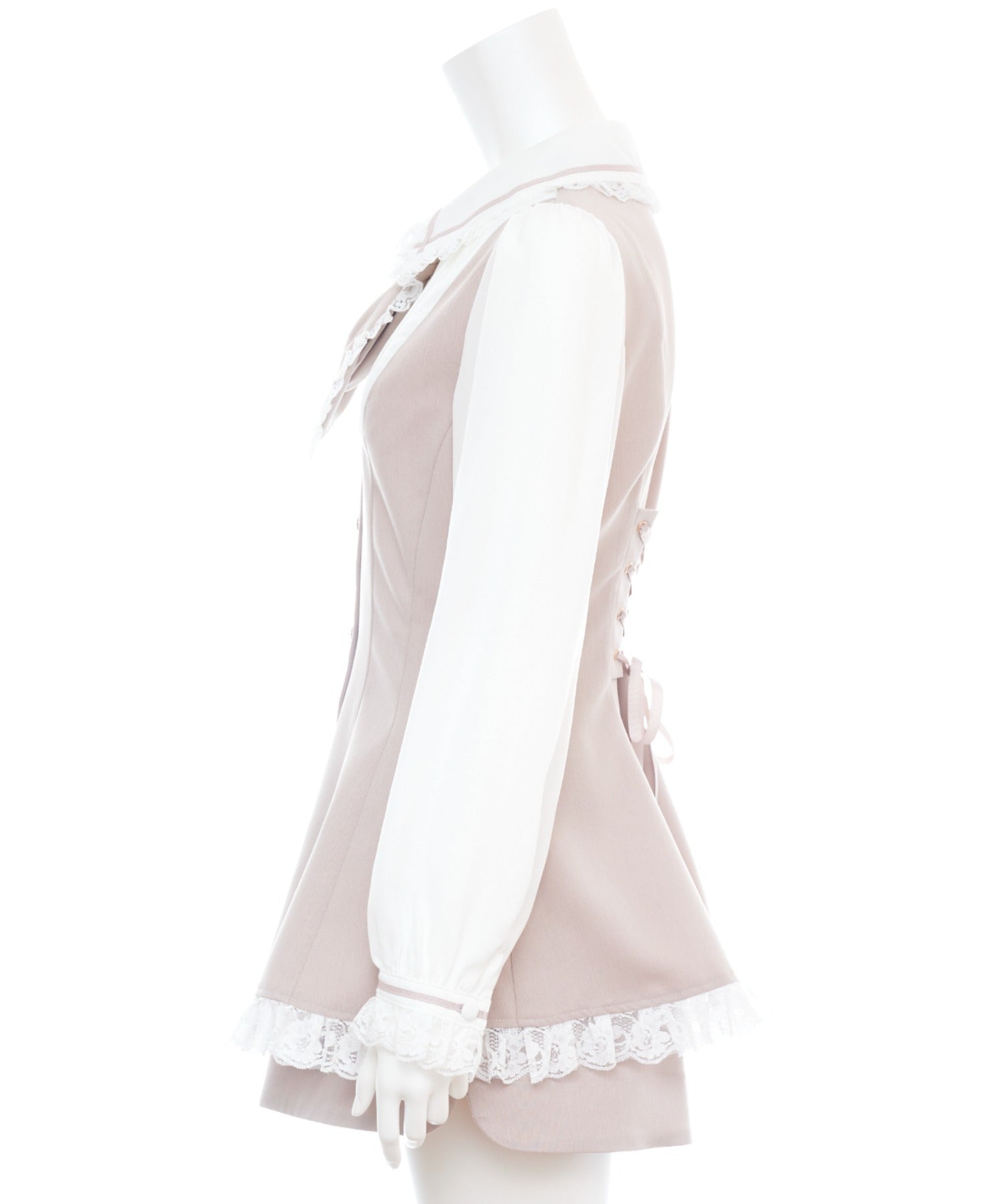 シークレットハニー Secret Honey ネクタイ付きラウンドカットセットアップ