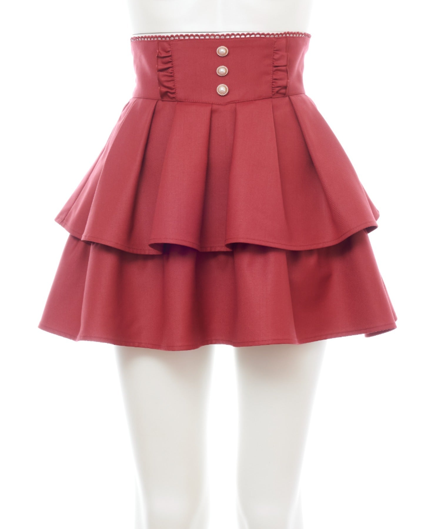 シークレットハニー Secret Honey ティアードタックフレアスカパン (ワイン) ワイン